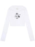 Magic Broom Print Hooded Long Sleeve Tee