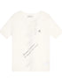Sea Salt French Print Cropped Tee V-Neck T-Shirt Long-Sleeve