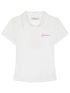 Glassine Polo Tee Slim Fit Breathable Short Sleeve Top