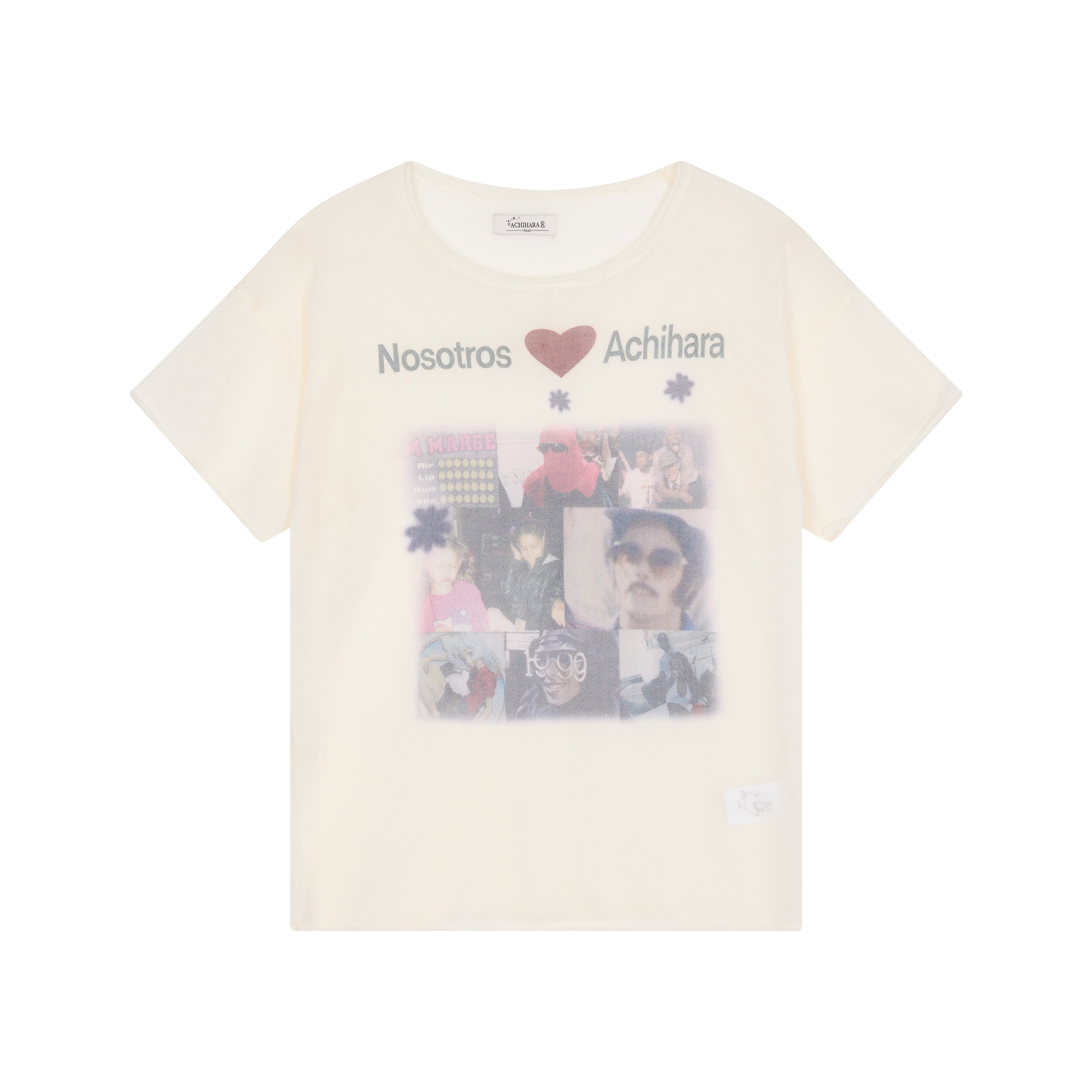 Achihara Spanish Beach Print T Shirt V Neck Long Sleeve