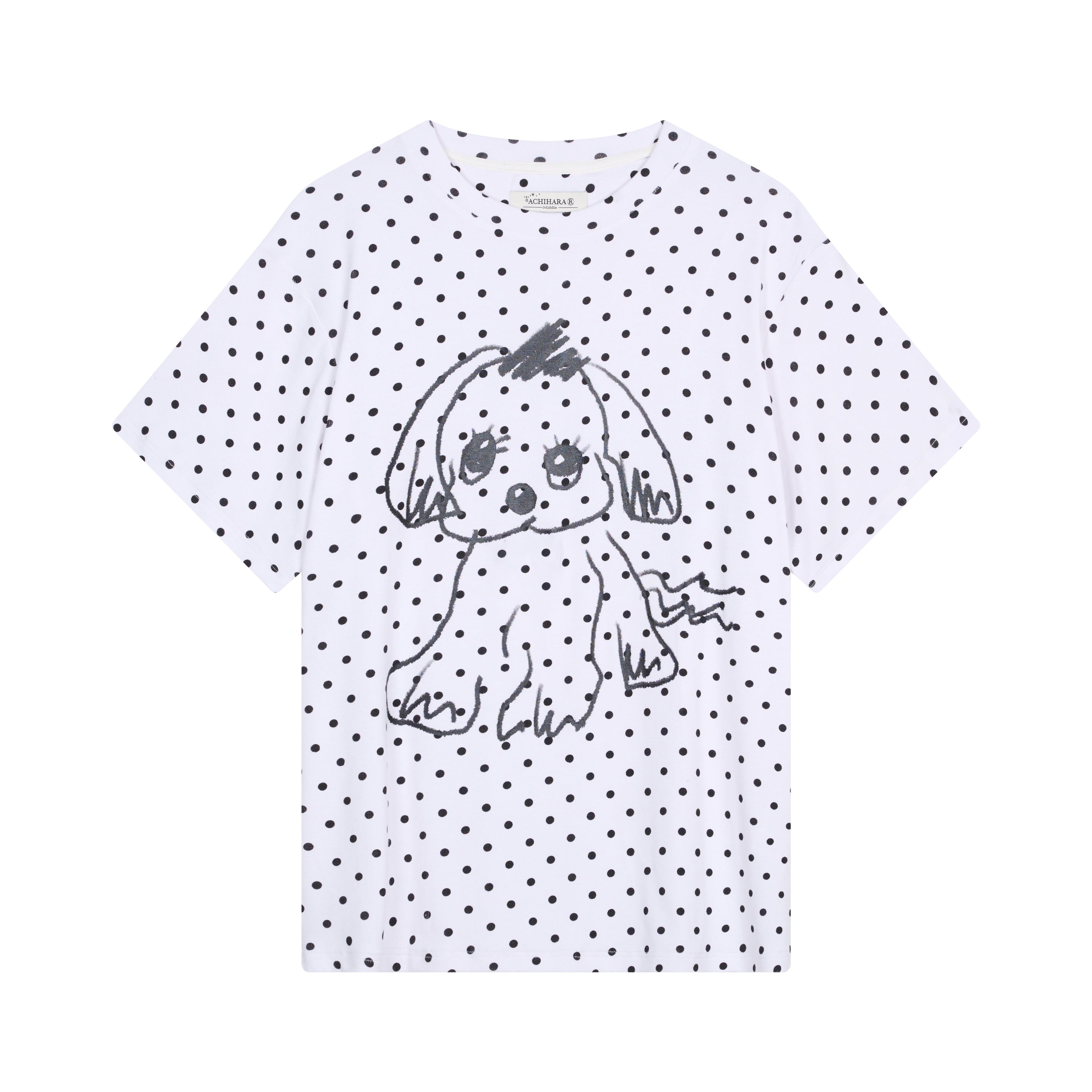 Achihara Toee Graphic Print Relaxed Fit Knit T Shirt