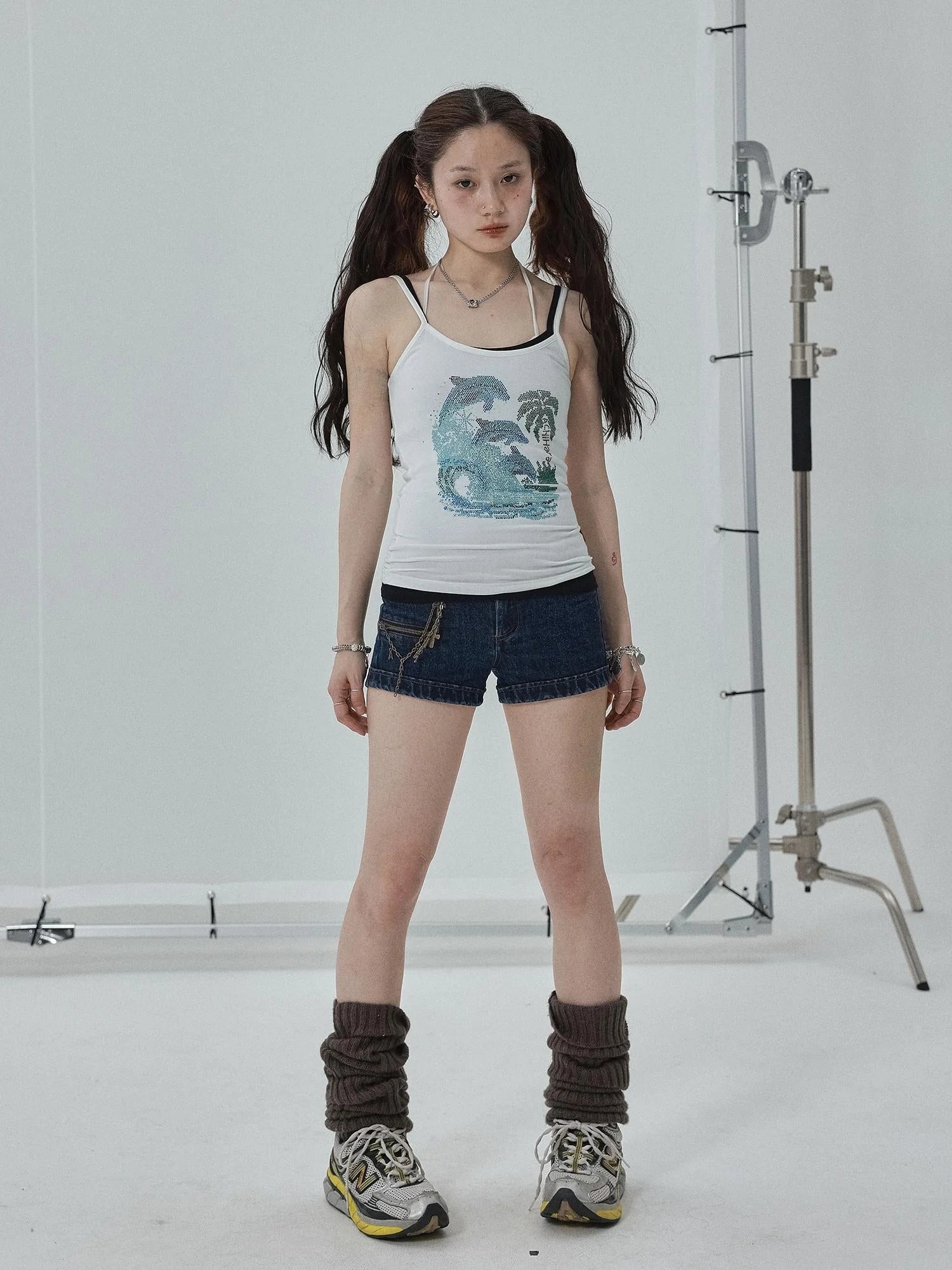 Sparkly Disco Summer Sleeveless T-Shirt & Vest