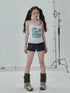 Sparkly Disco Summer Sleeveless T-Shirt & Vest
