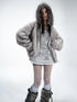 Winter Reversible Faux Fur Hooded Teddy Coat Jacket