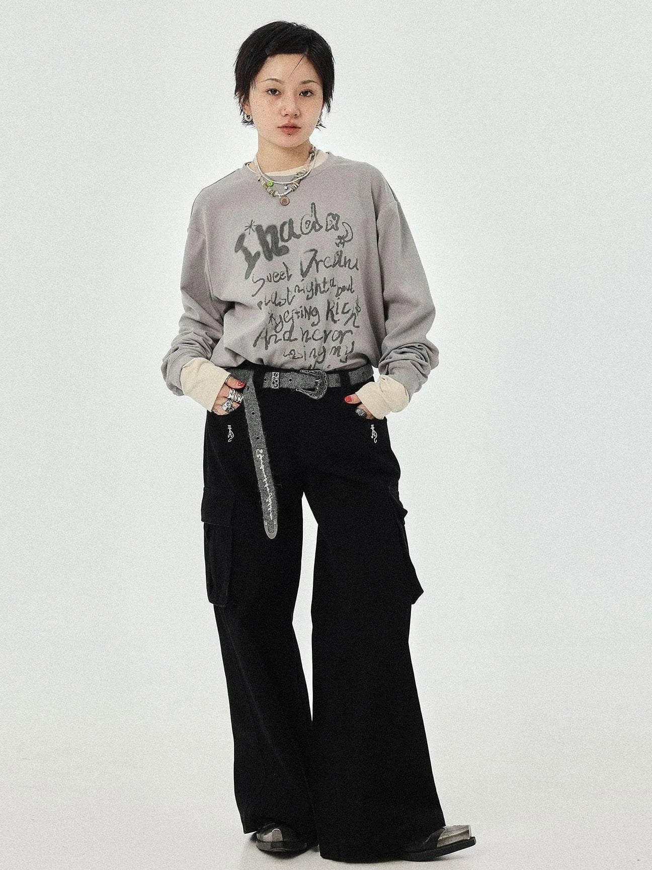 Wish Tee Loose Graphic Print Top For Luck And Style