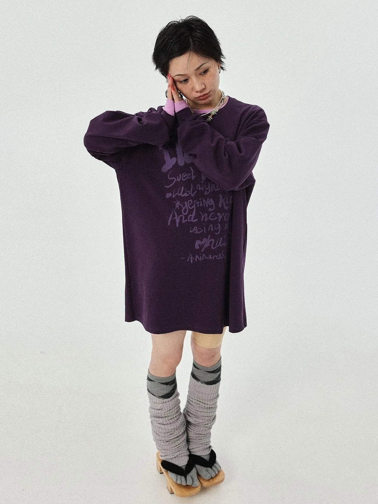 Wish Tee Loose Graphic Print Top For Luck And Style