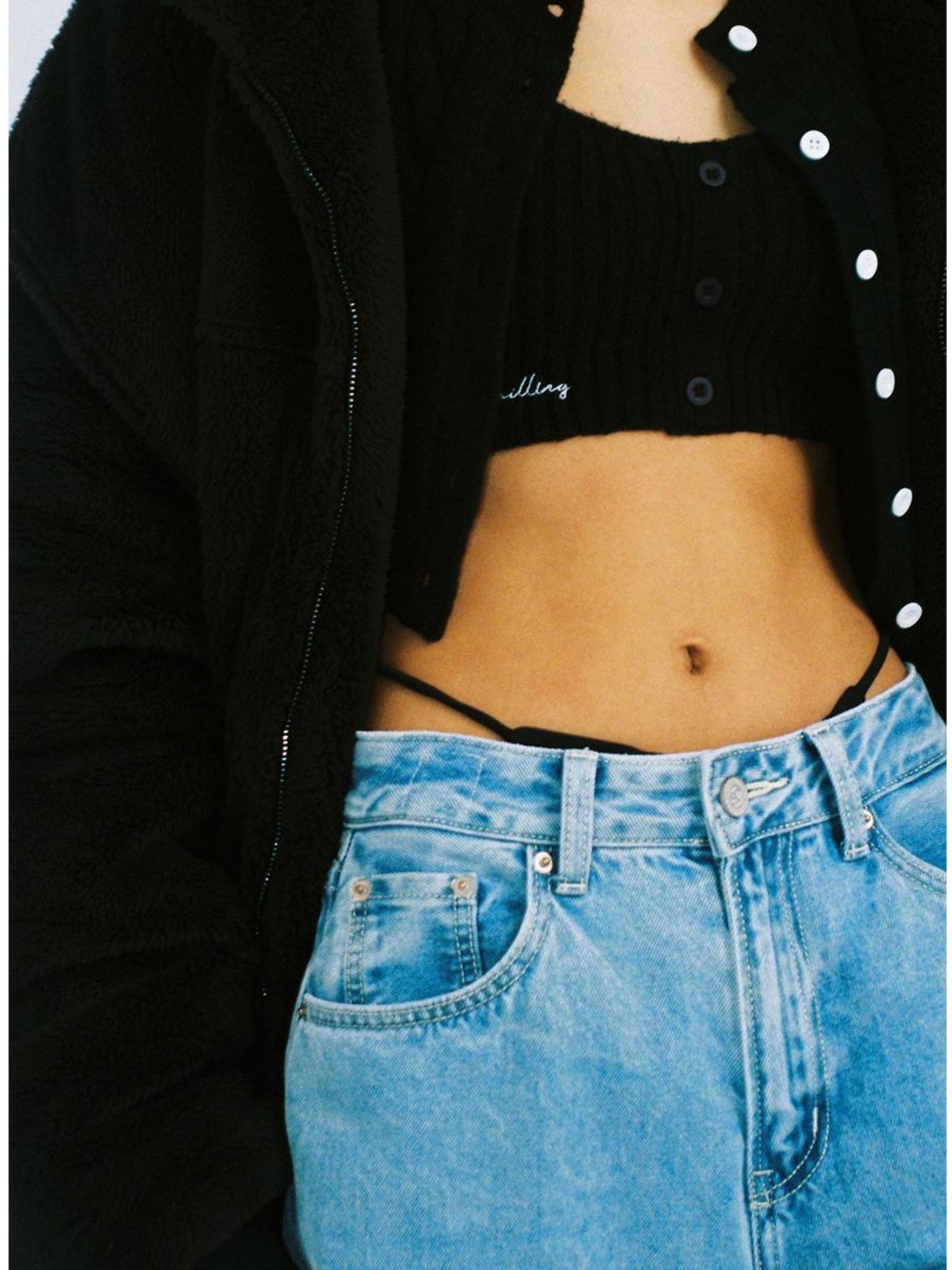 SweetChilling Women S High Waist Loose Straight Leg Jeans