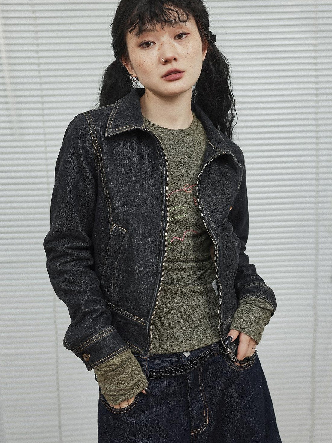Achihara Women’S Short Sleeve Denim Jacket Black Spring Summer Outerwear