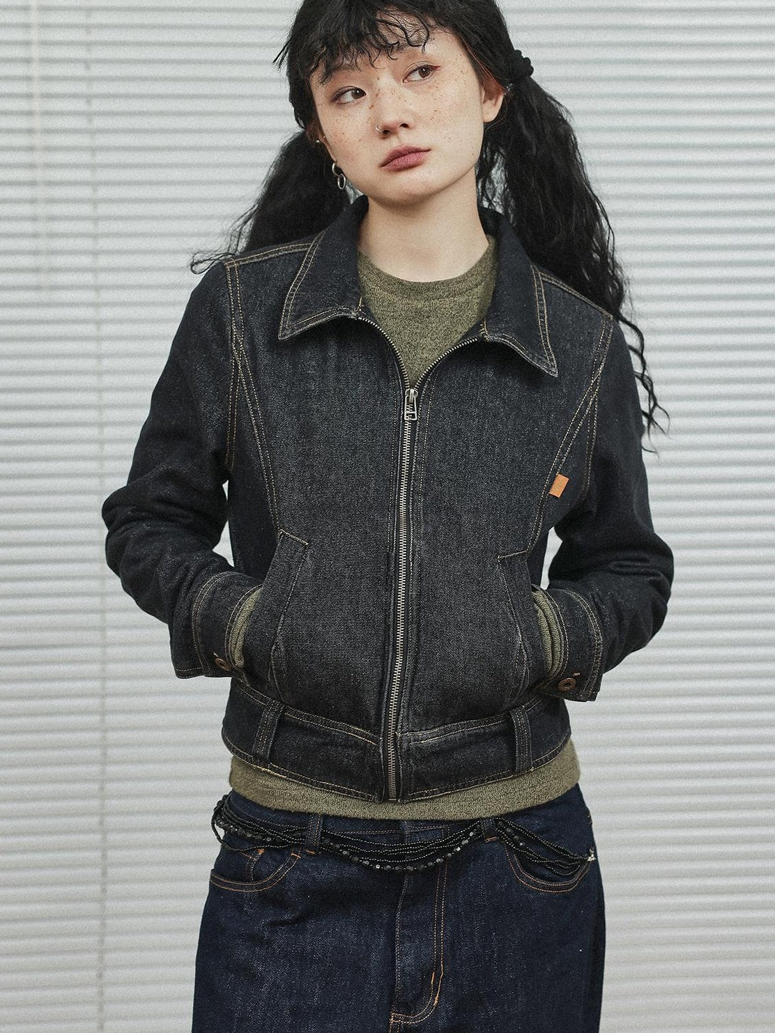 Achihara Women’S Short Sleeve Denim Jacket Black Spring Summer Outerwear