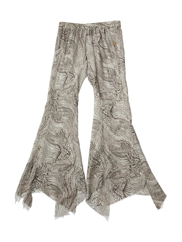 Pleated Skirt & Flared Pants Set In Blending Colors For All Seasons
