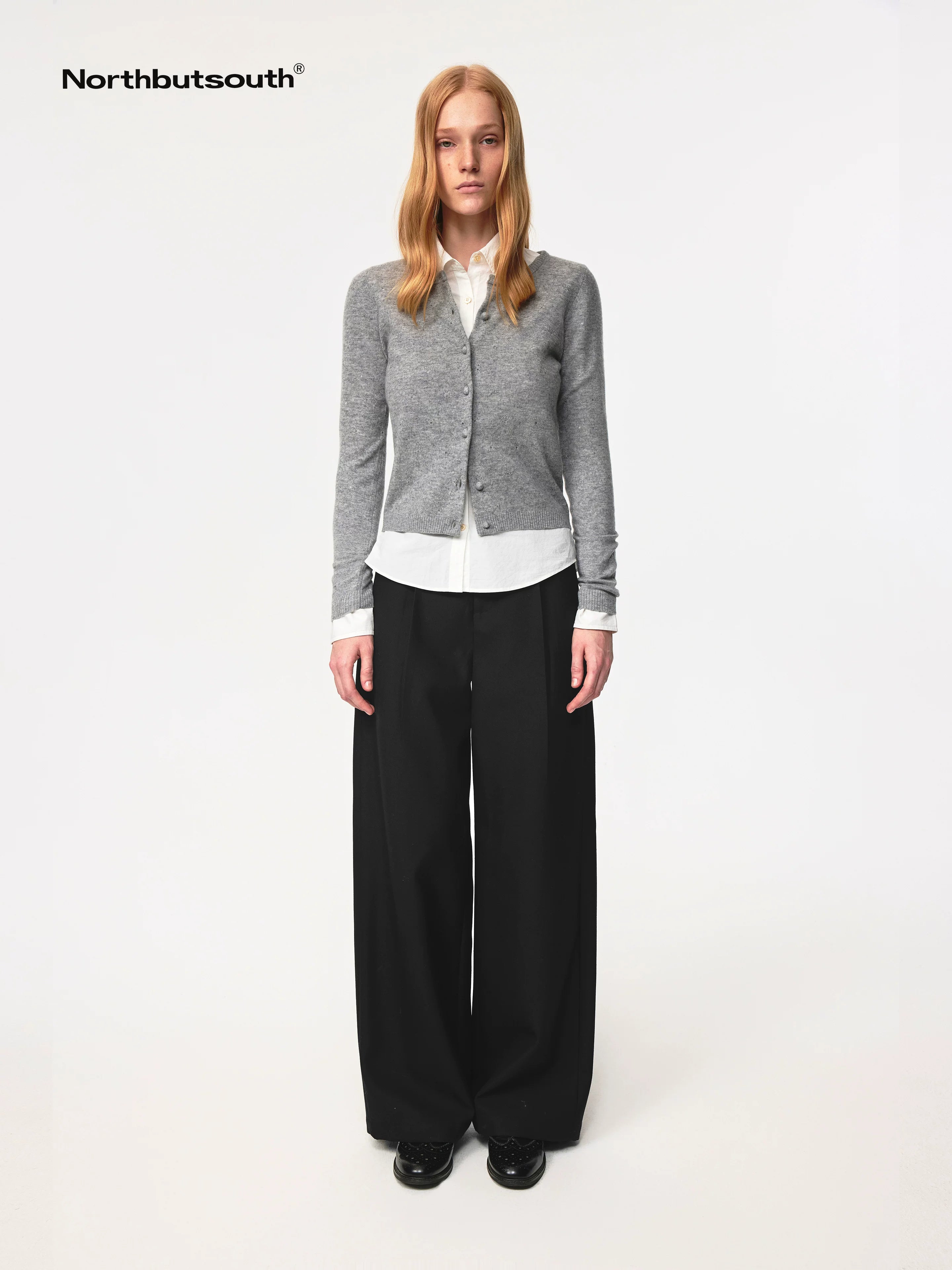 Wool Dog Paw Lace Knit Cardigan