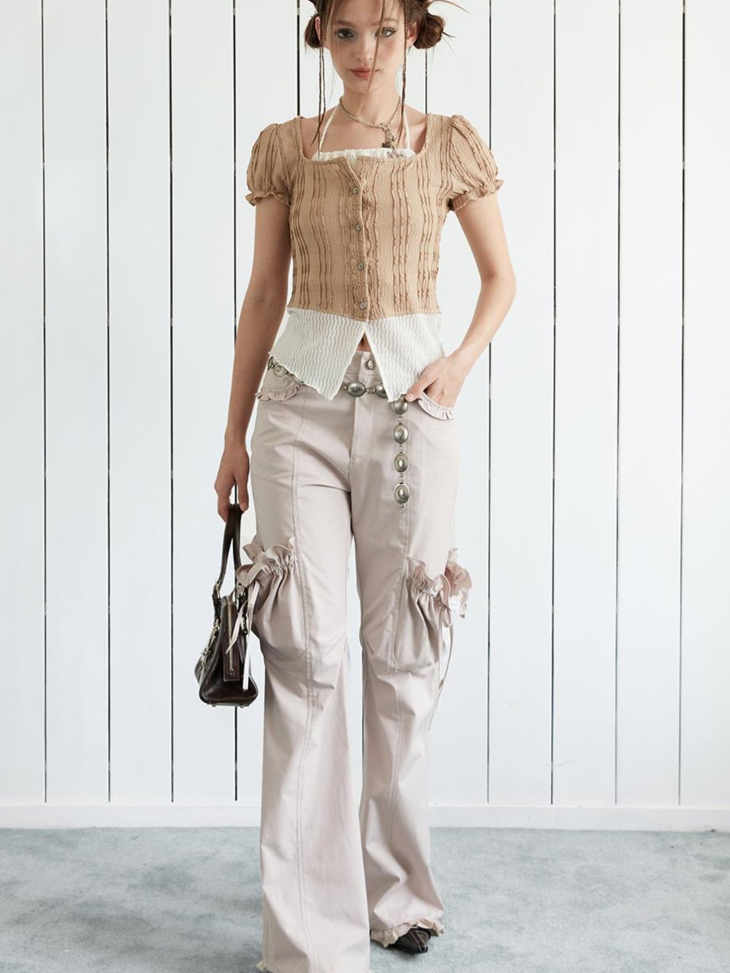 STRIKE A POSE Workwear Casual Pants With Bloom Pockets Trousers