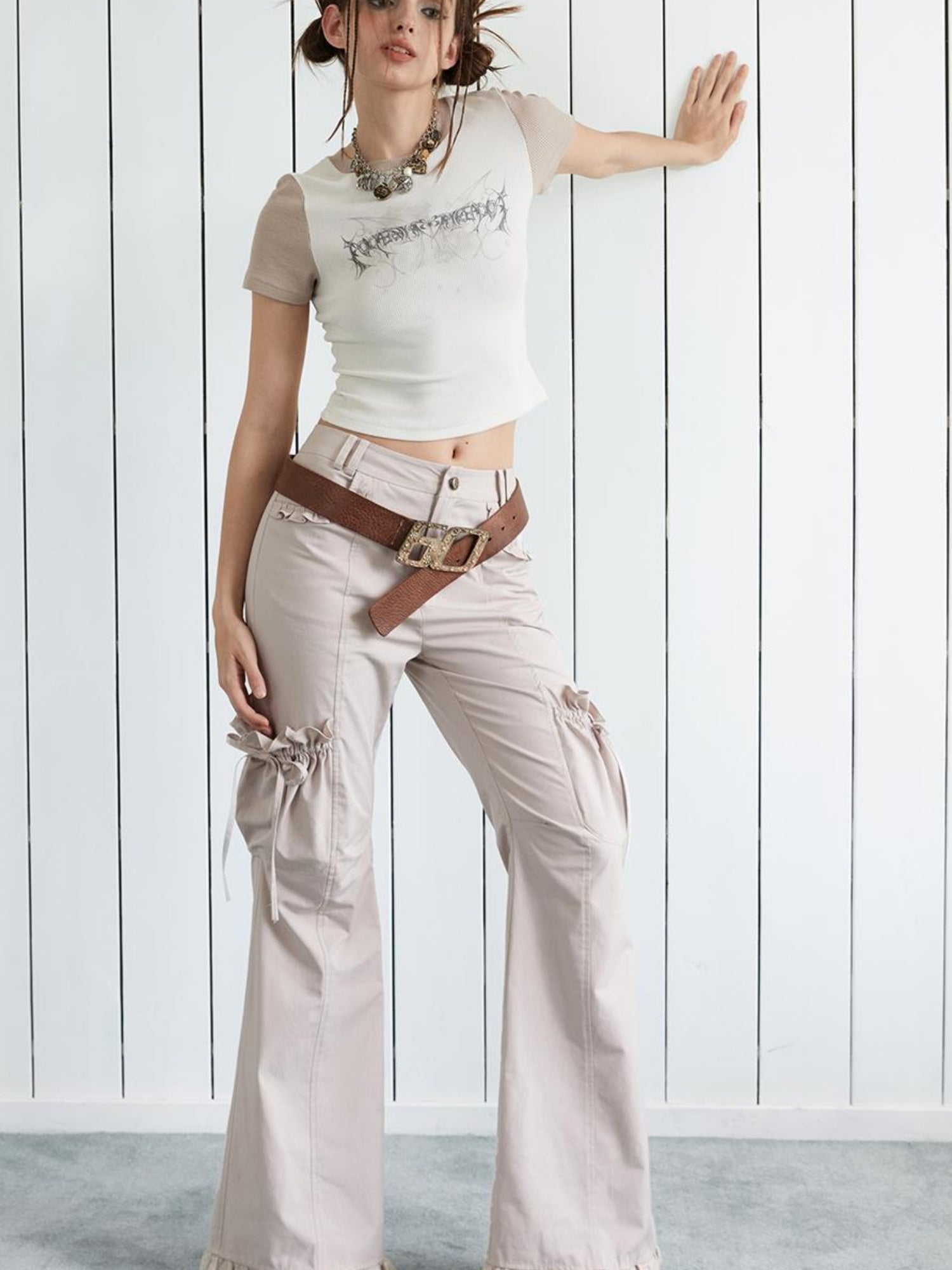 STRIKE A POSE Workwear Casual Pants With Bloom Pockets Trousers