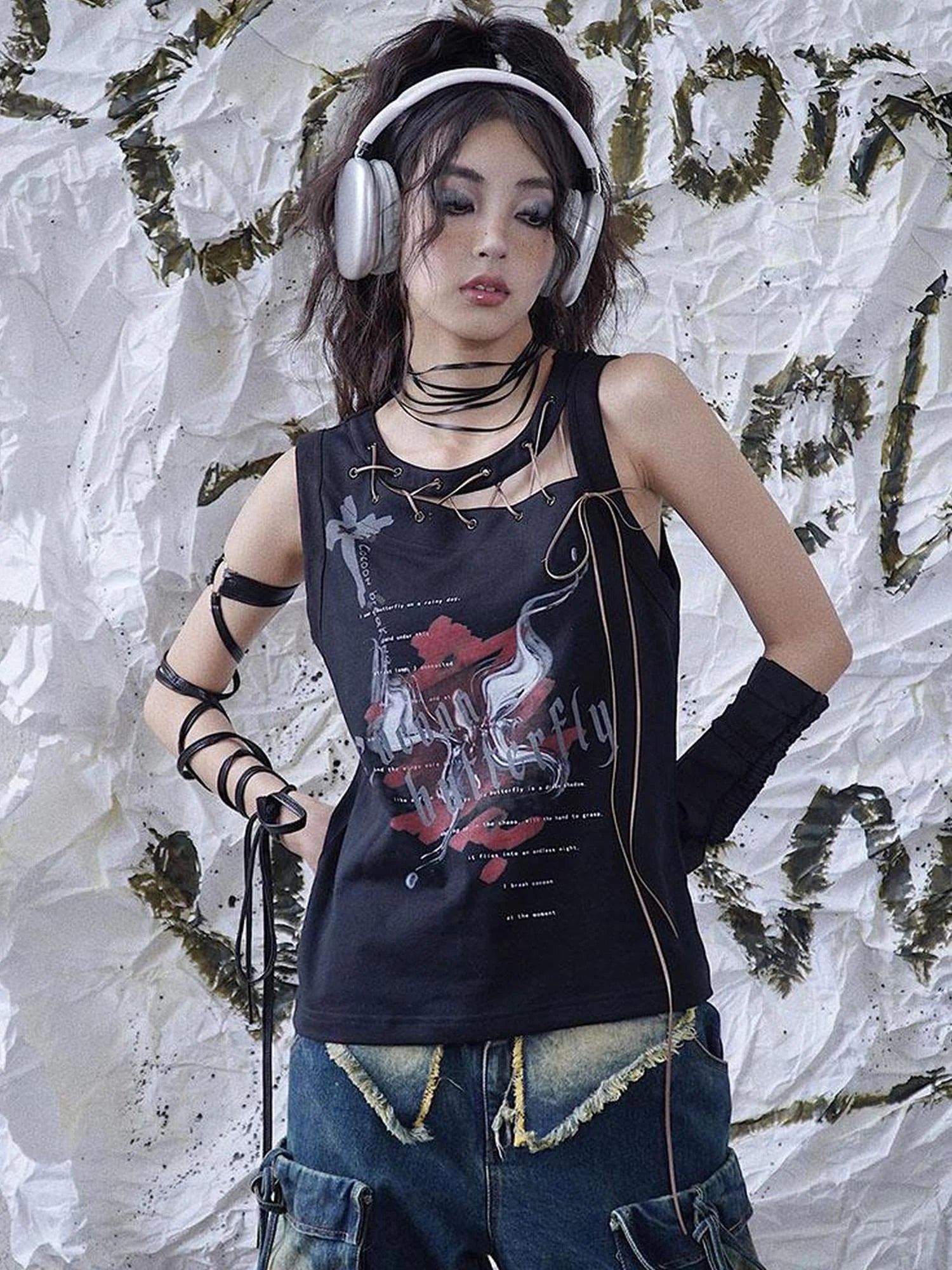 Wsw 2023 Tie Front Loose Vest