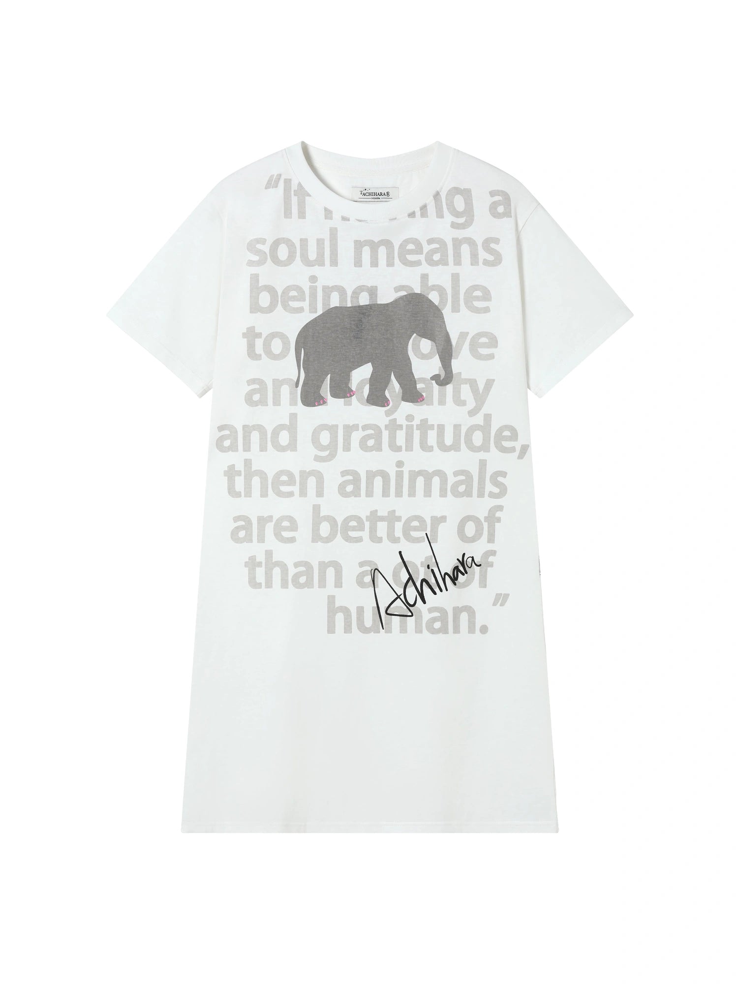 Little Elephant Soul Cotton T Shirt Dress