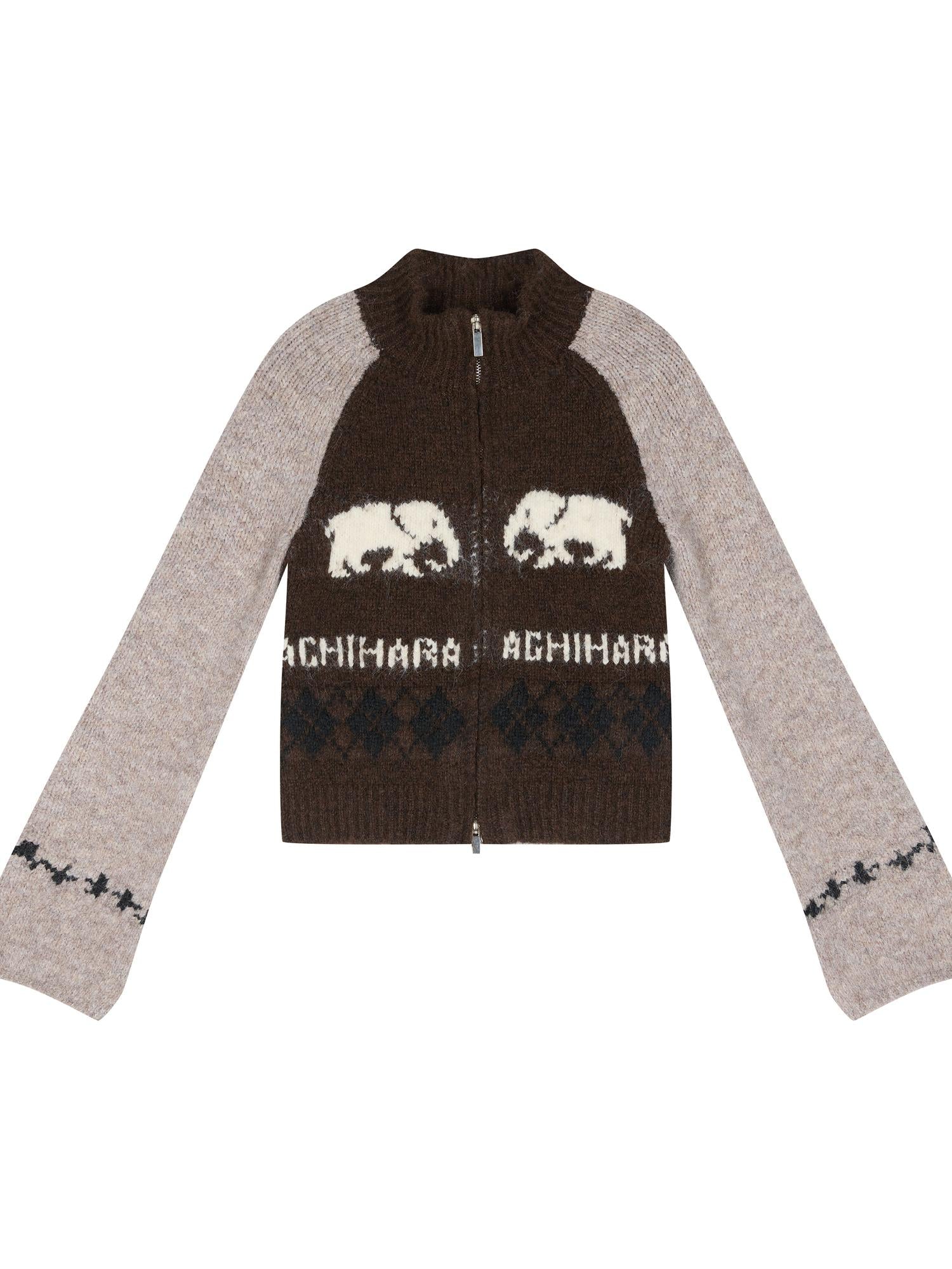 Achihara Babar Story Alpaca Knit Sweater