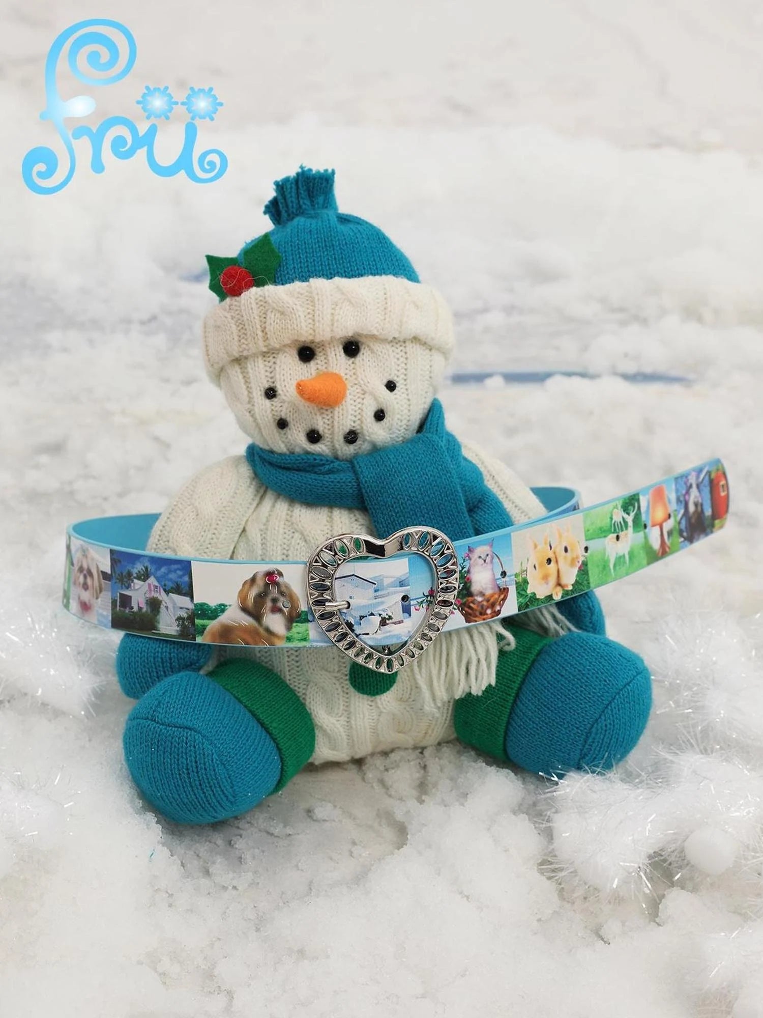 Y2K Cute Puppy Print Snow Farm Frufruu Gulu