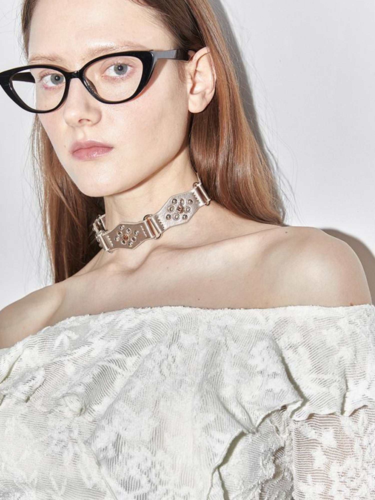 2th Desire Y2K Retro Choker Leather Collar Necklace