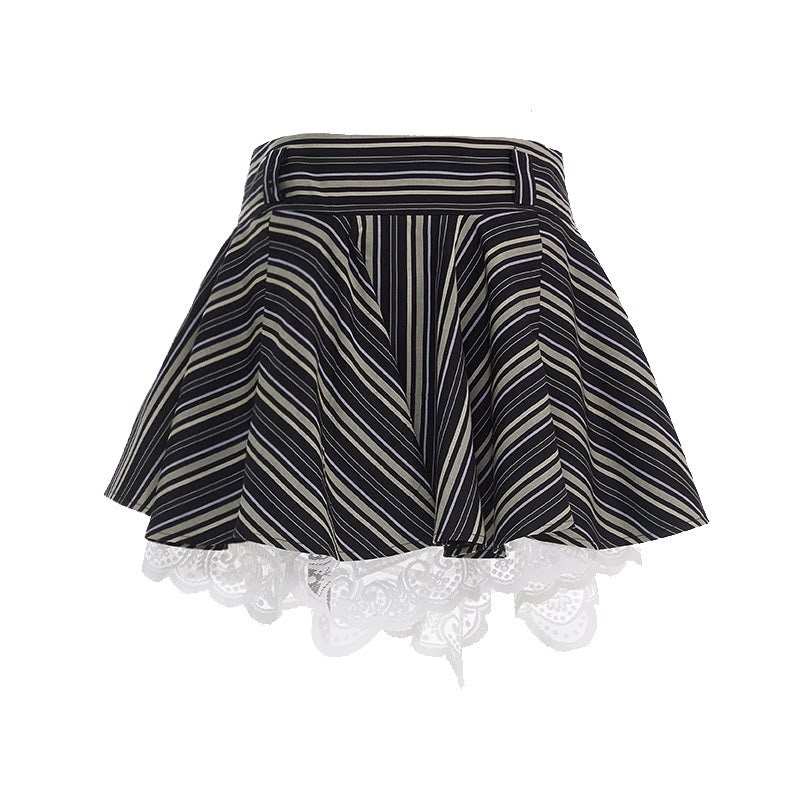 YOSHUYUKI_Flattering_Mid_Waist_Striped_Retro_Pleated_Loose_Fit_Casual_Mini_Skirt_MISSTT