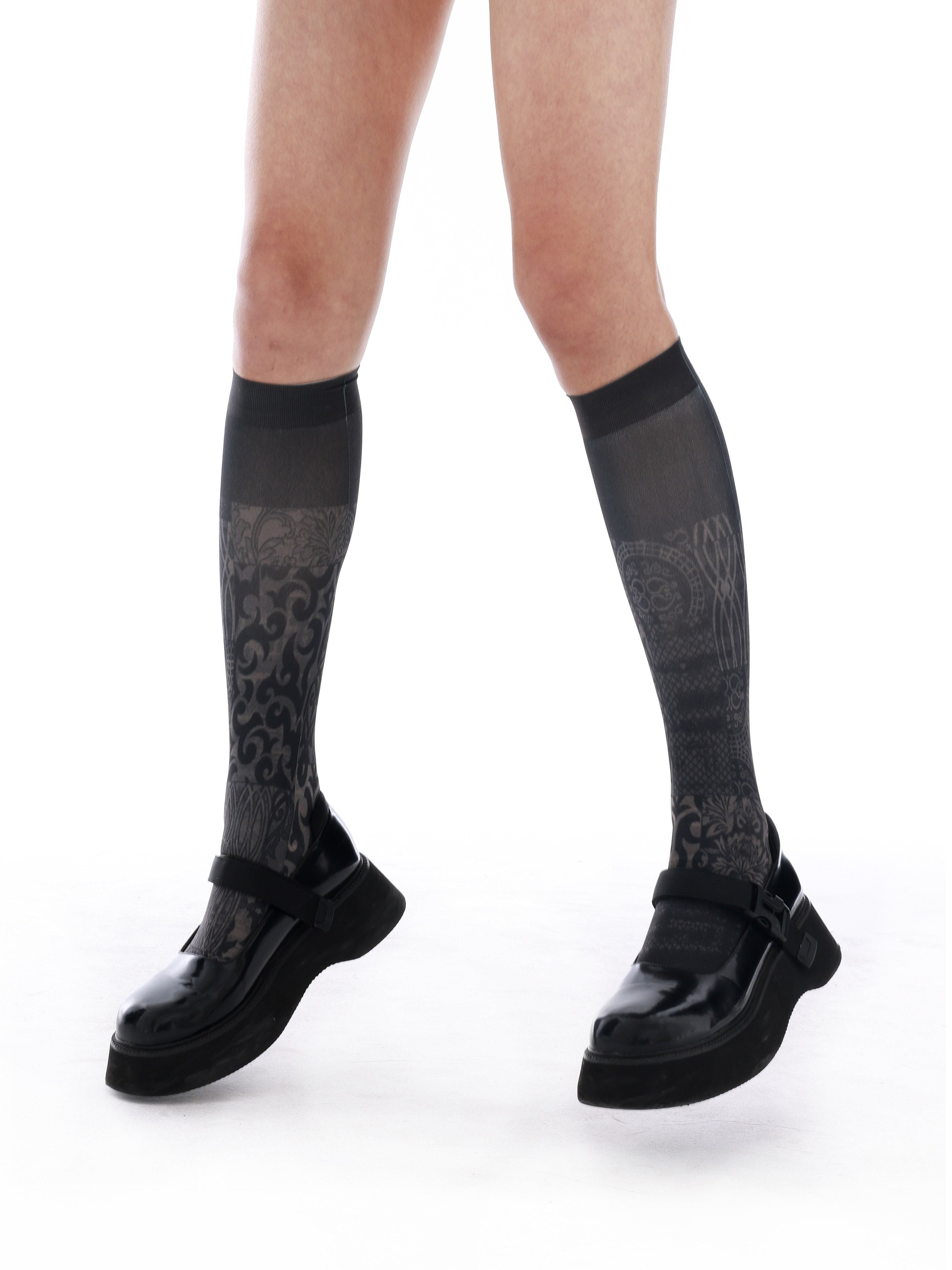 YOSHUYUKI_Original_Y2k_Versatile_Unique_Print_Mid_Calf_Women&