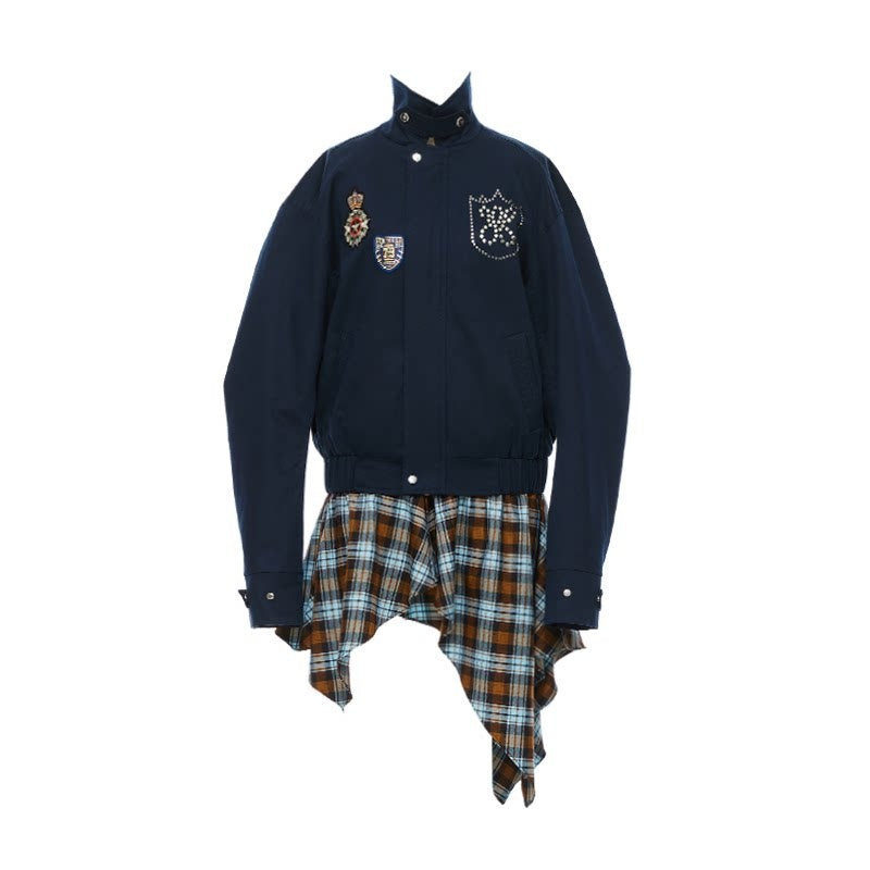 YOSHUYUKI_Removable_Organic_Cotton_Retro_Straight_Faux_Layered_Unisex_Navy_Puffer_Jacket_MISSTT