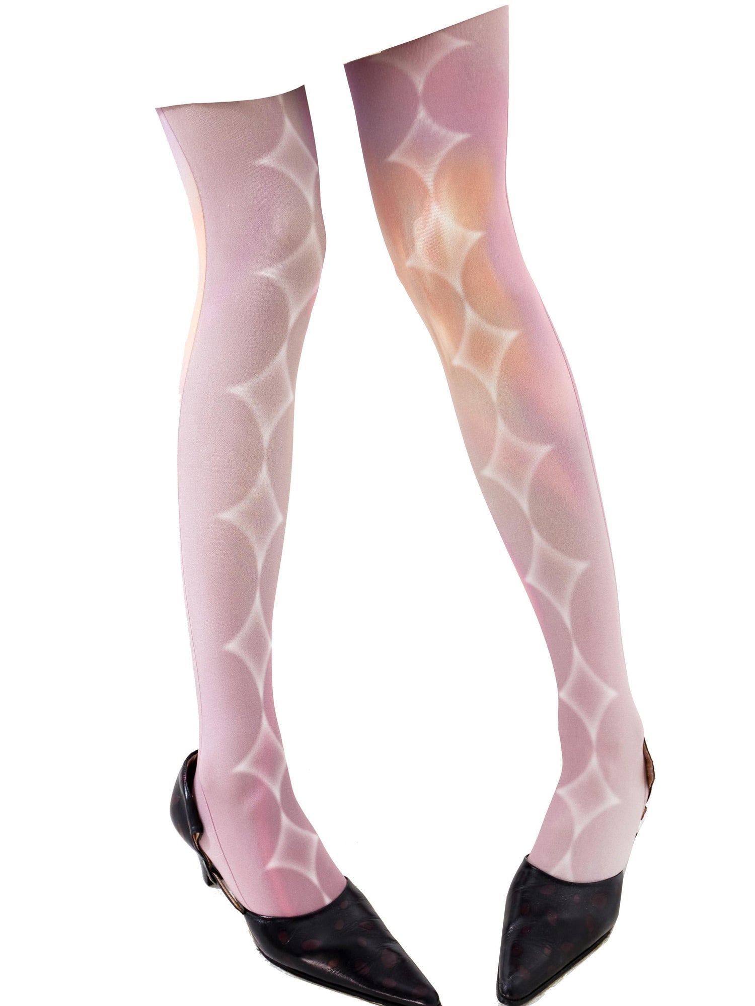 YOSHUYUKI Sexy Colorful Print Opaque Tights 120d All Over Pattern