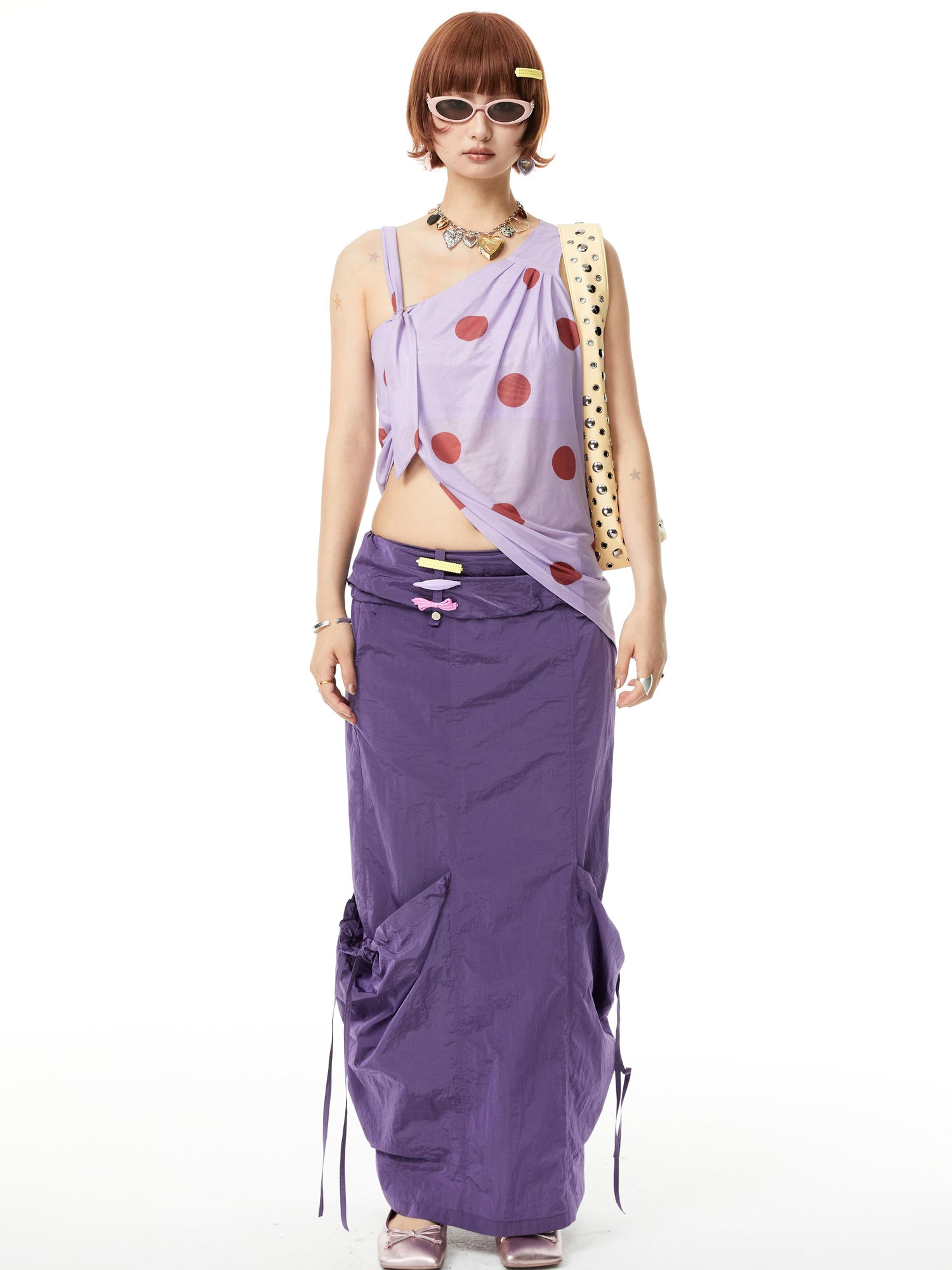 YOSHUYUKI Straight Leg Utility Skirt With Side Pockets