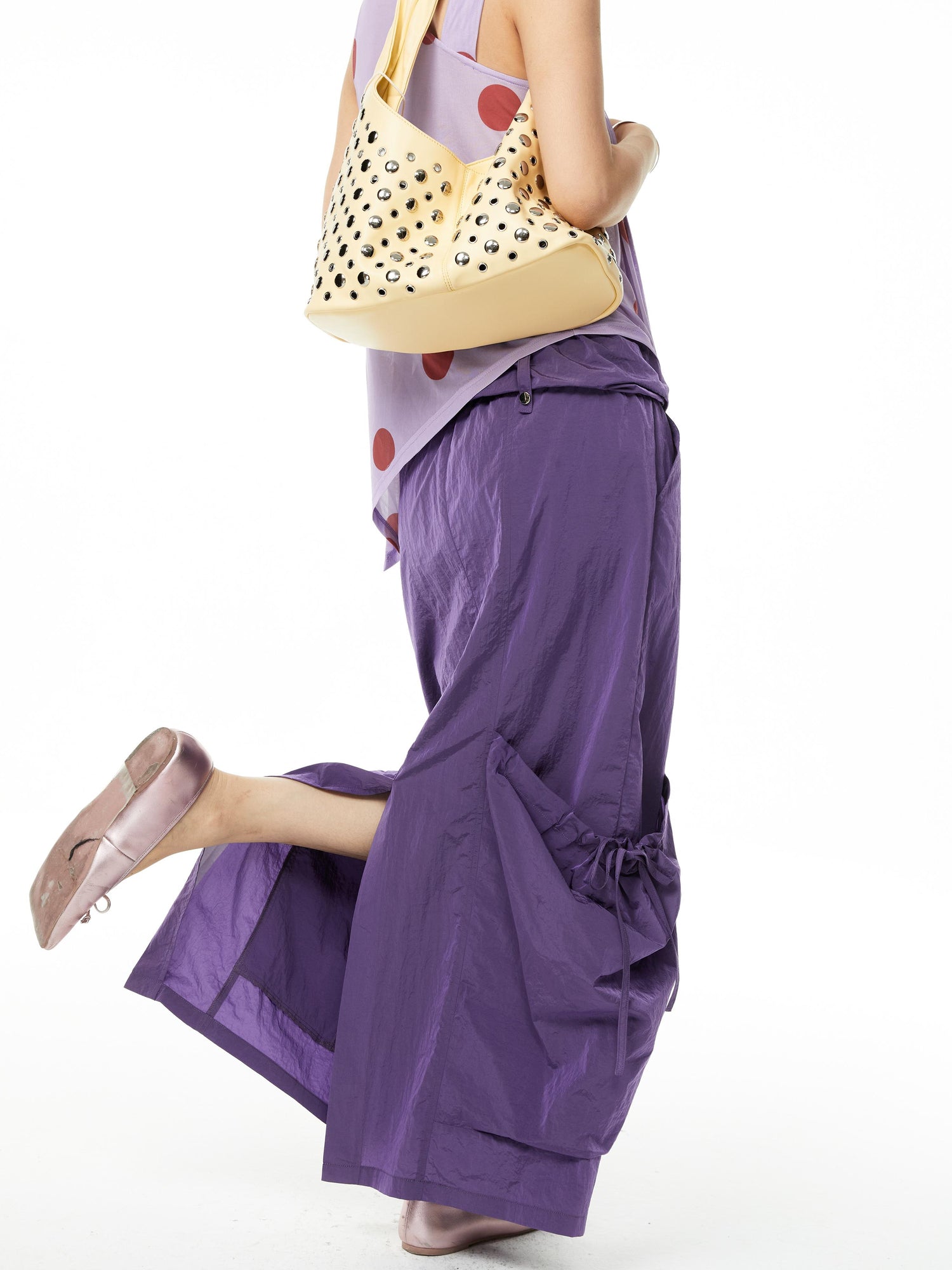 YOSHUYUKI Straight Leg Utility Skirt With Side Pockets