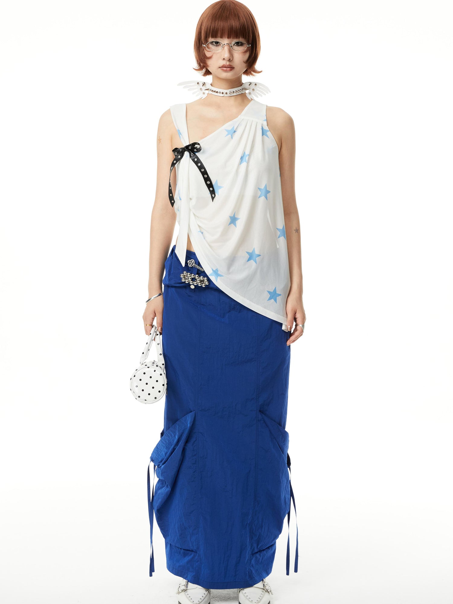 YOSHUYUKI Straight Leg Utility Skirt With Side Pockets