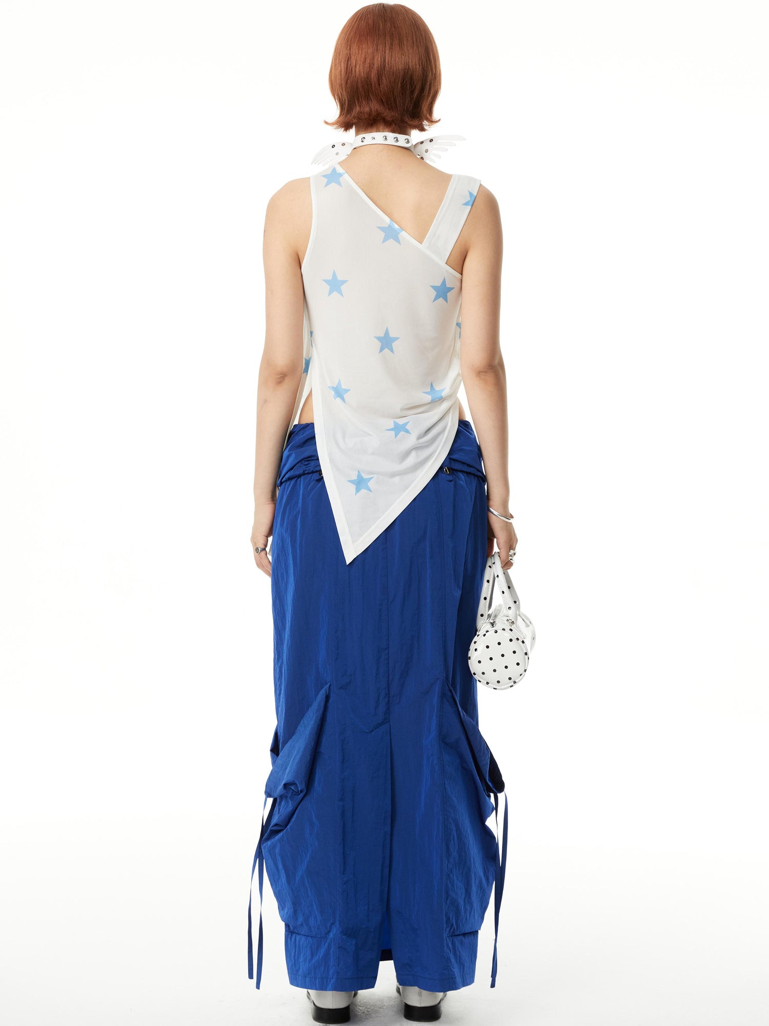YOSHUYUKI Straight Leg Utility Skirt With Side Pockets