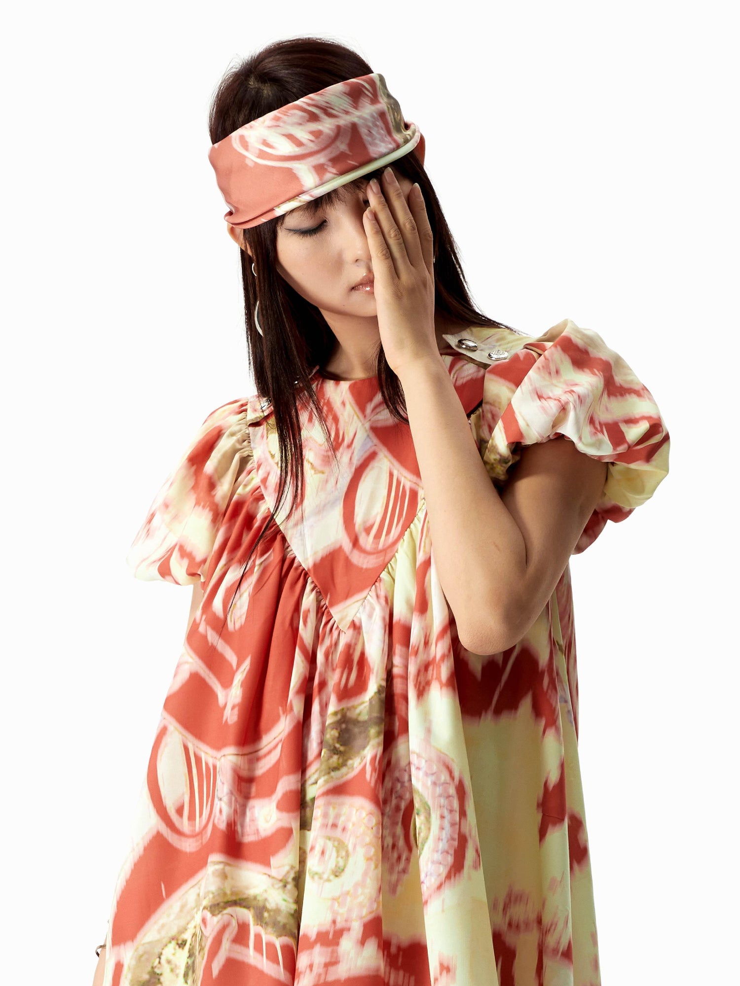 YOSHUYUKI Vitamin D Floral Print Relaxed Fit Dress