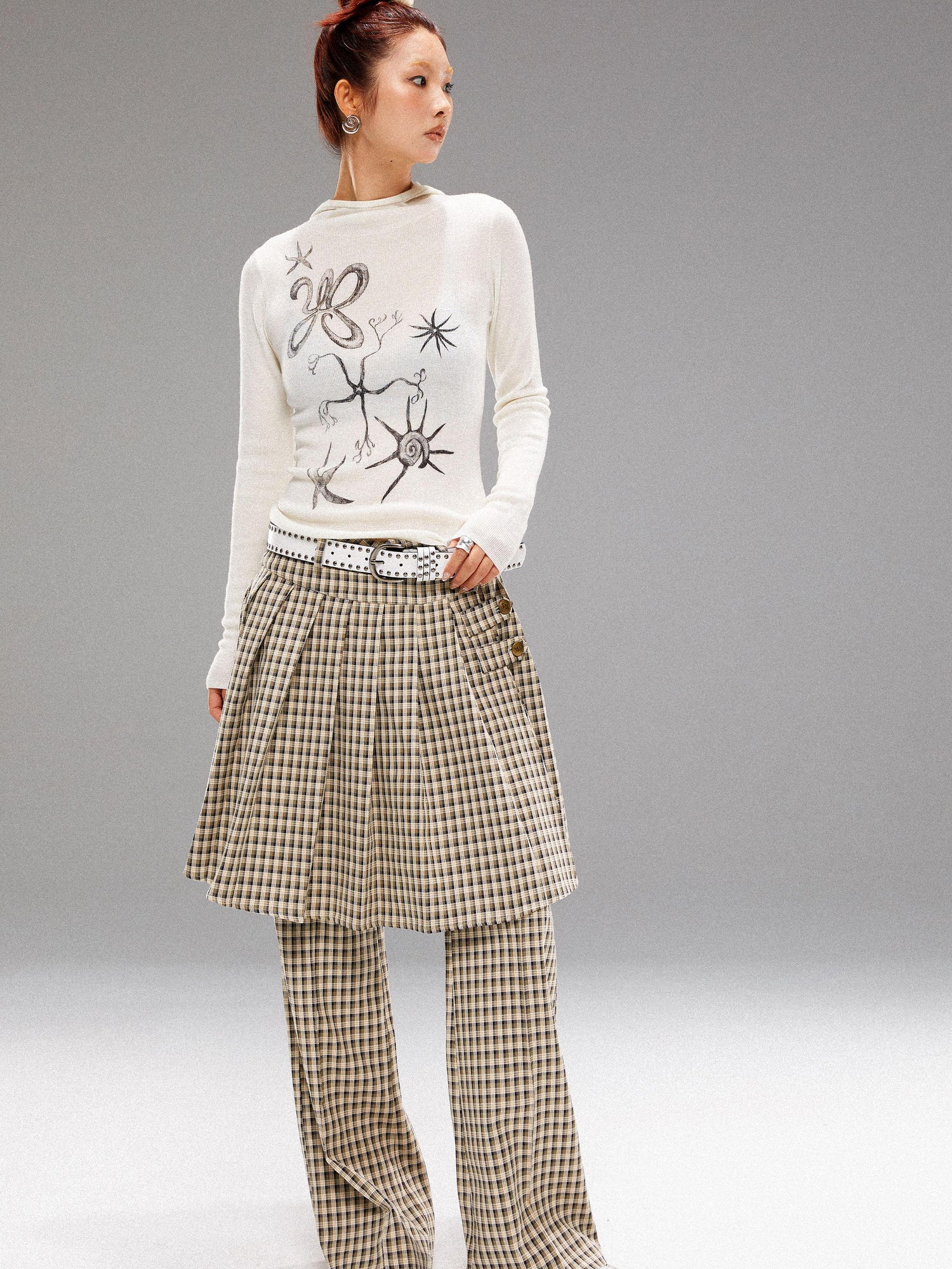 YOSHUYUKI Island 2024 Fall Winter Hand Printed Wool Hoodie