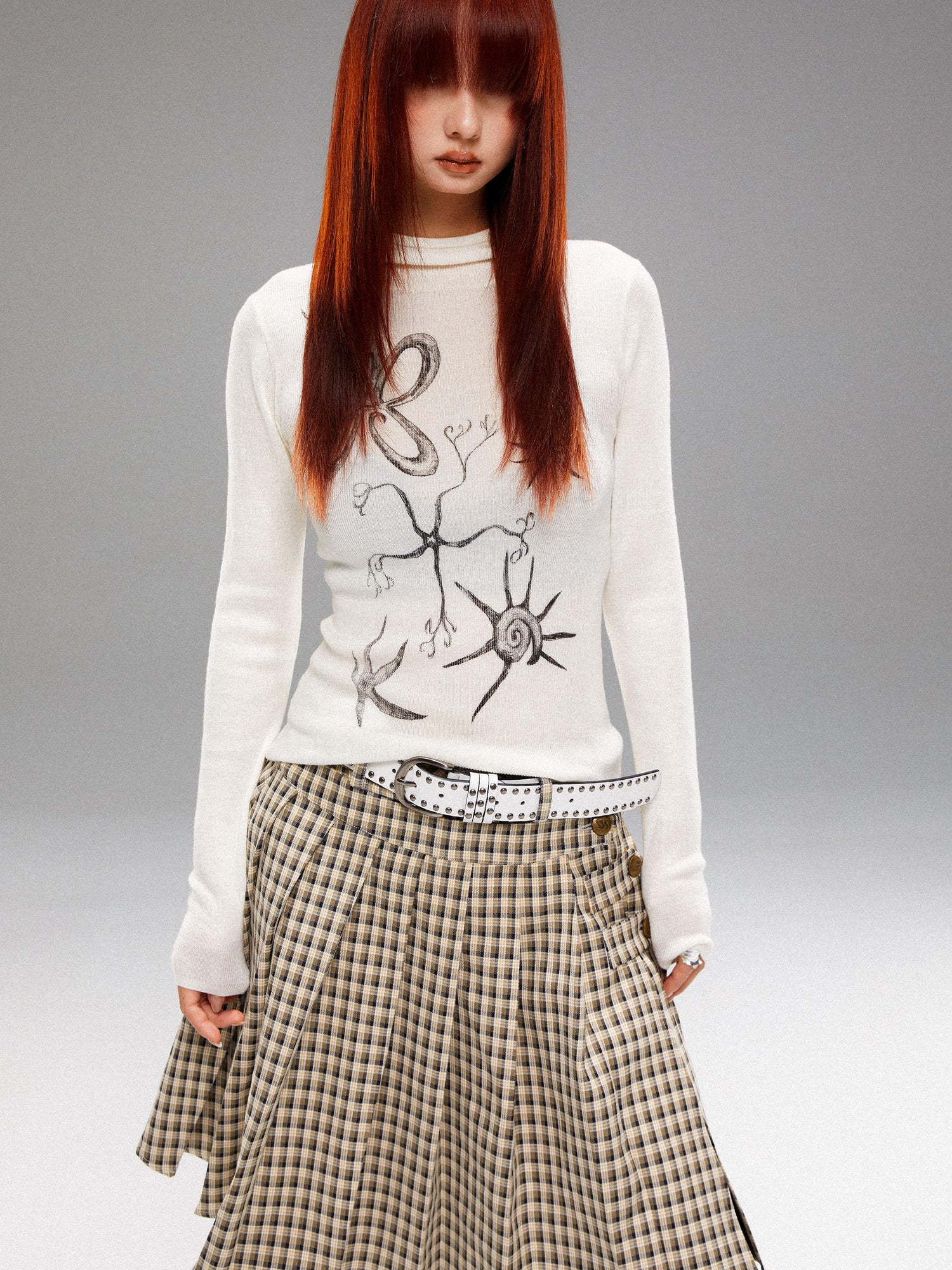 YOSHUYUKI Island 2024 Fall Winter Hand Printed Wool Hoodie