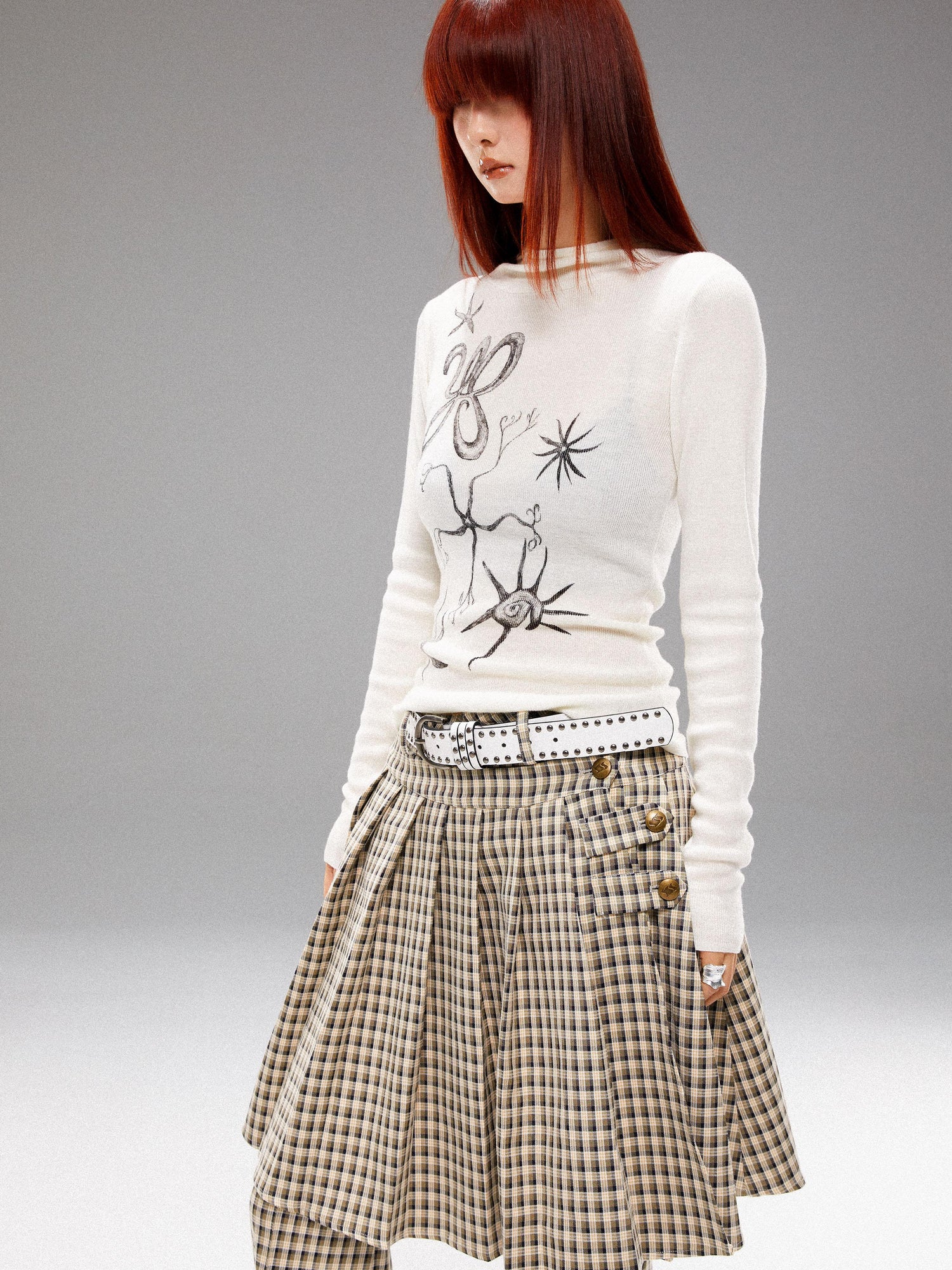 YOSHUYUKI Island 2024 Fall Winter Hand Printed Wool Hoodie