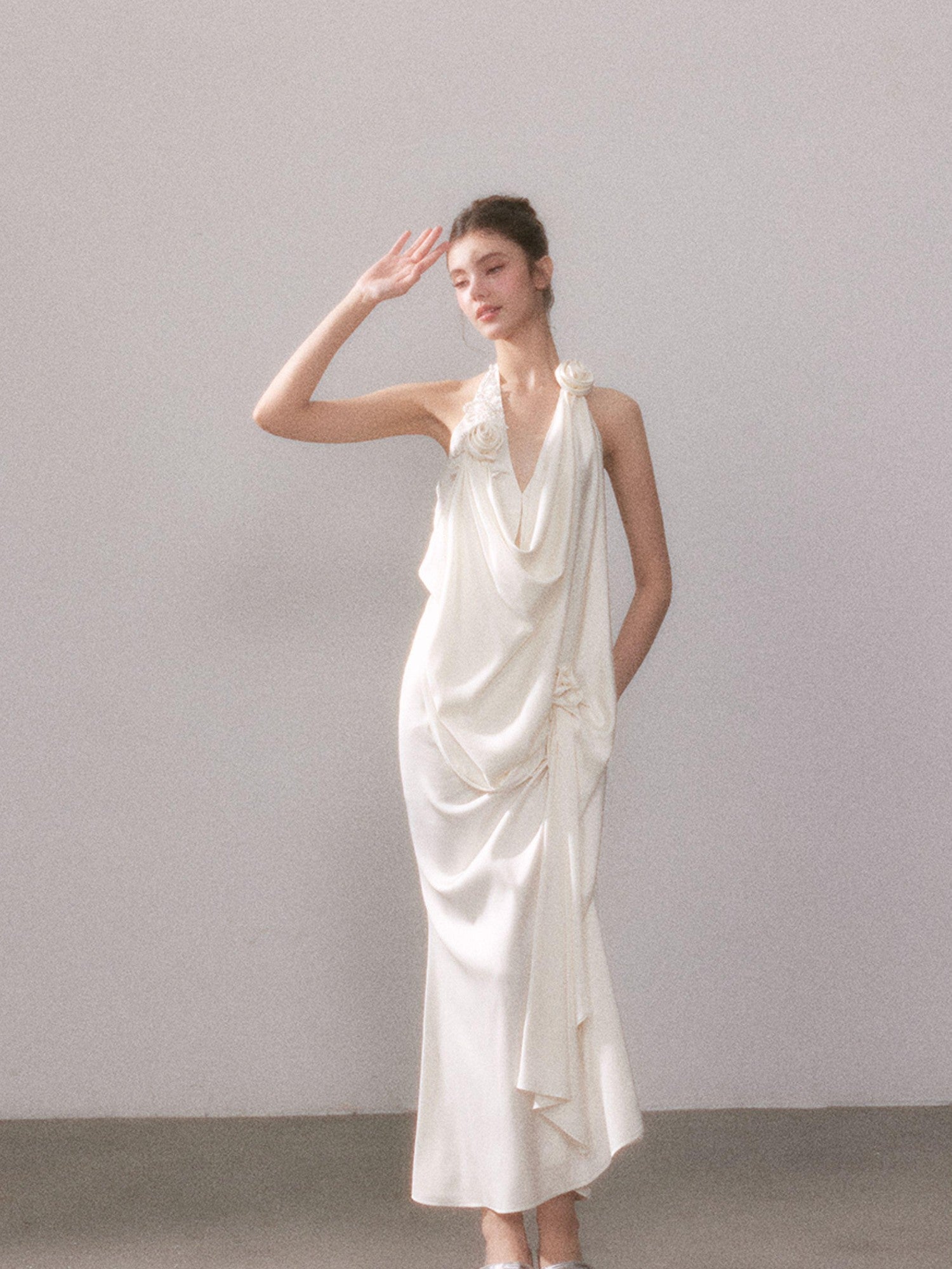 YZZI HE Shimmering Flowy Women&