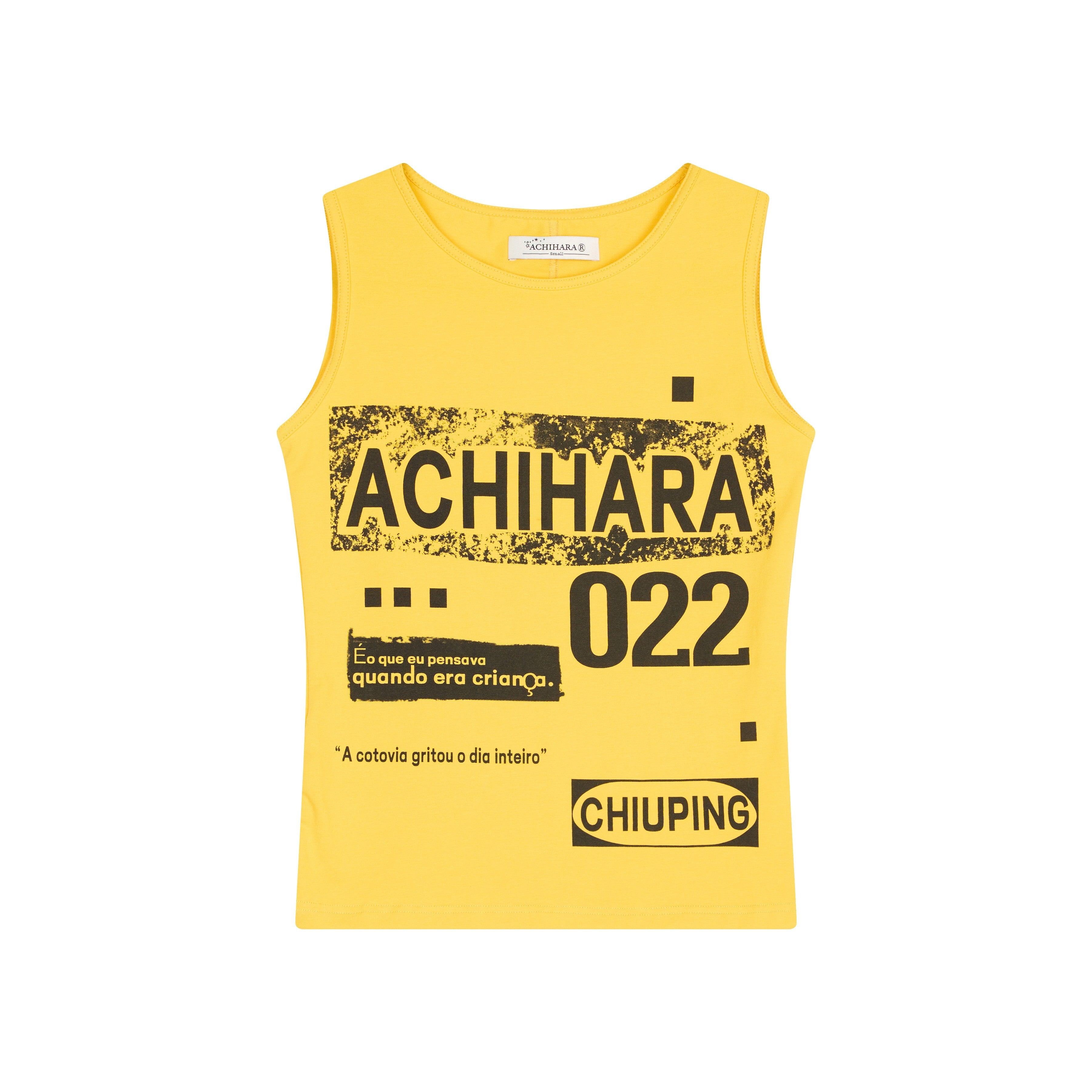 Achihara Vintage Pixel Print Summer Vest