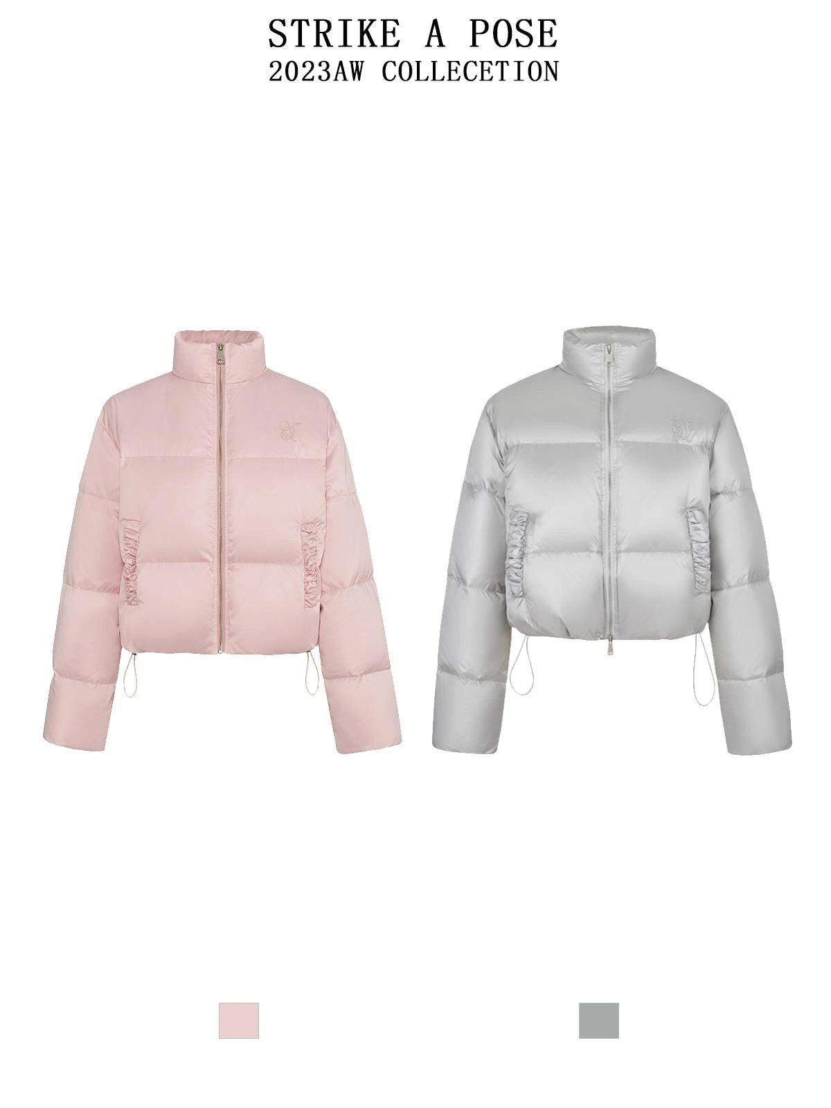 Zhou Ye Winter Pearl Down Jacket 90 White Duck Feather Coat