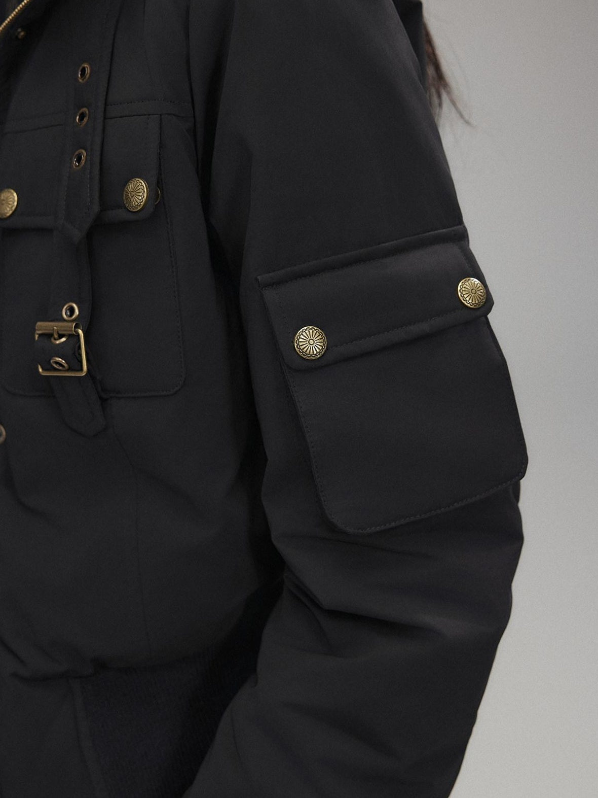 Low pixel 90 Percent White Duck Down Warm Casual Cinched Waist Women Everyday Down Jackets