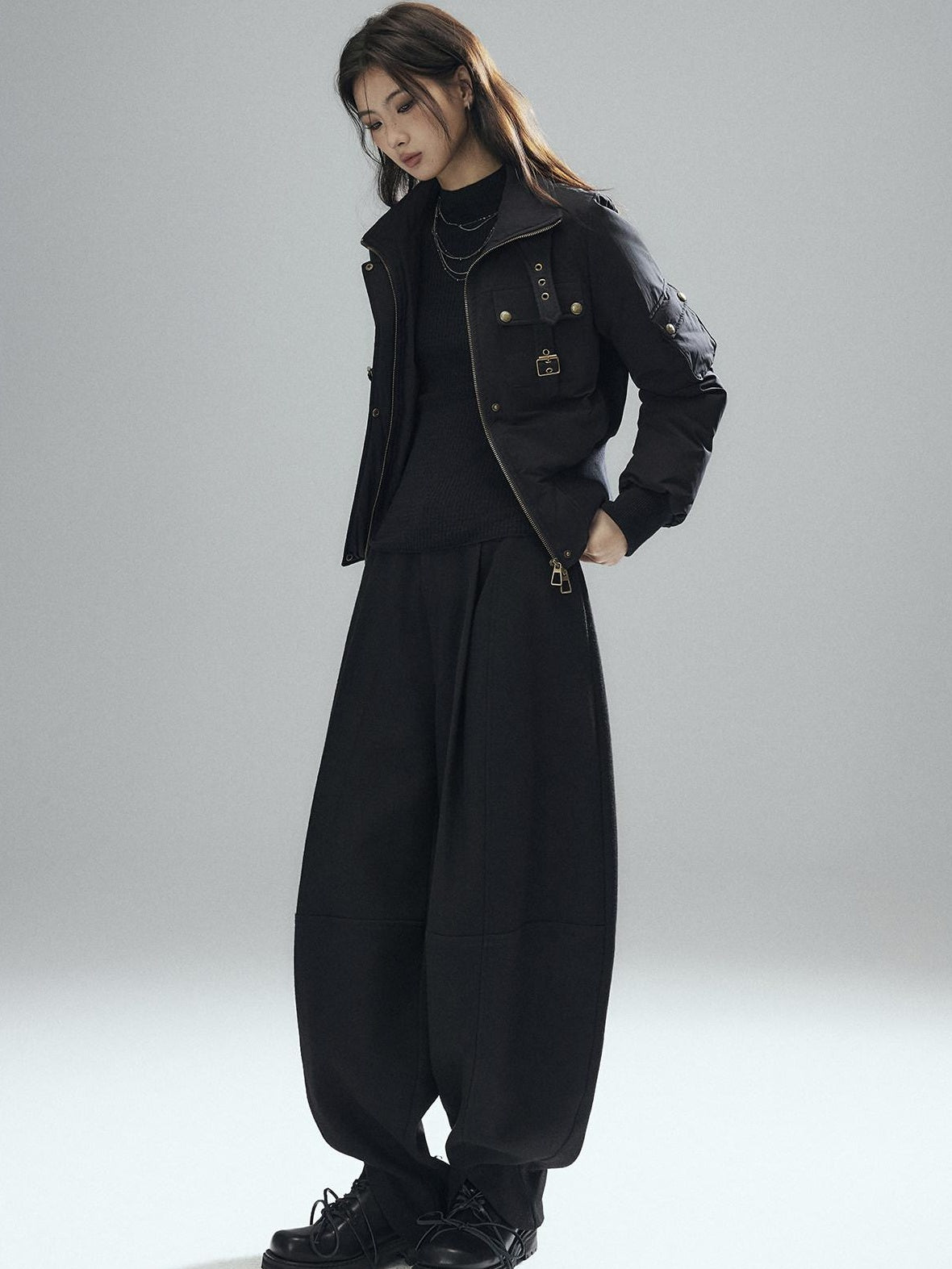 Low pixel 90 Percent White Duck Down Warm Casual Cinched Waist Women Everyday Down Jackets