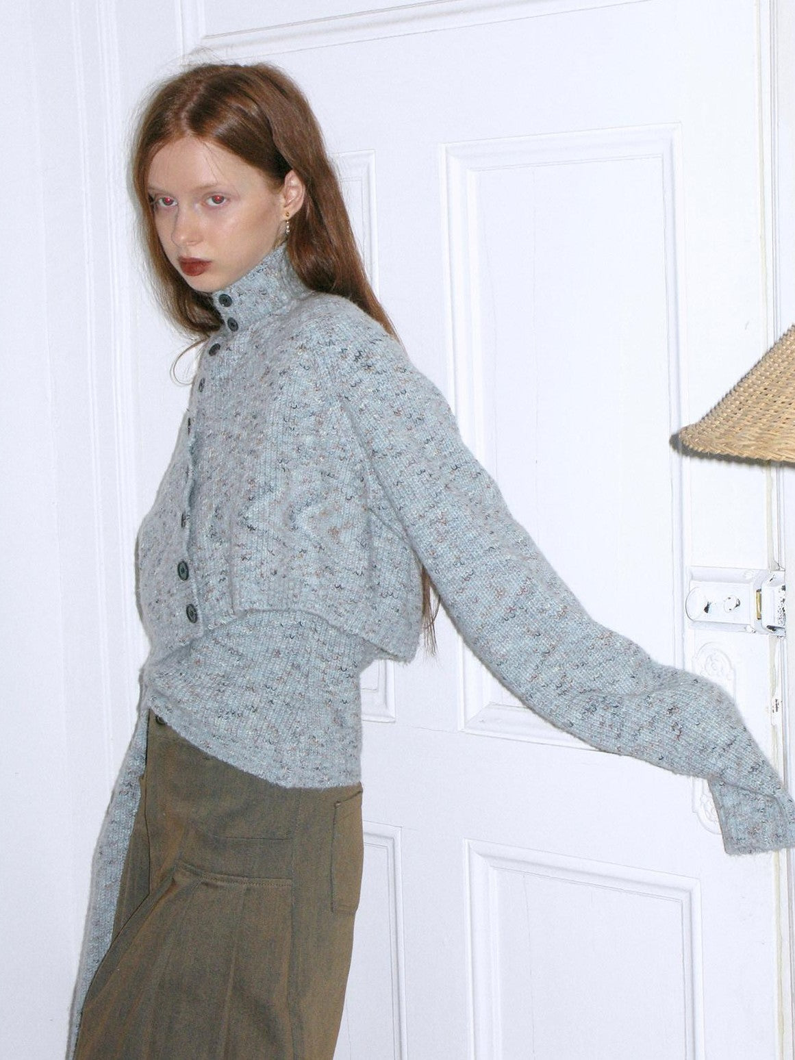 Dorydory Light Blue Off Shoulder Artistic Two Piece Women&