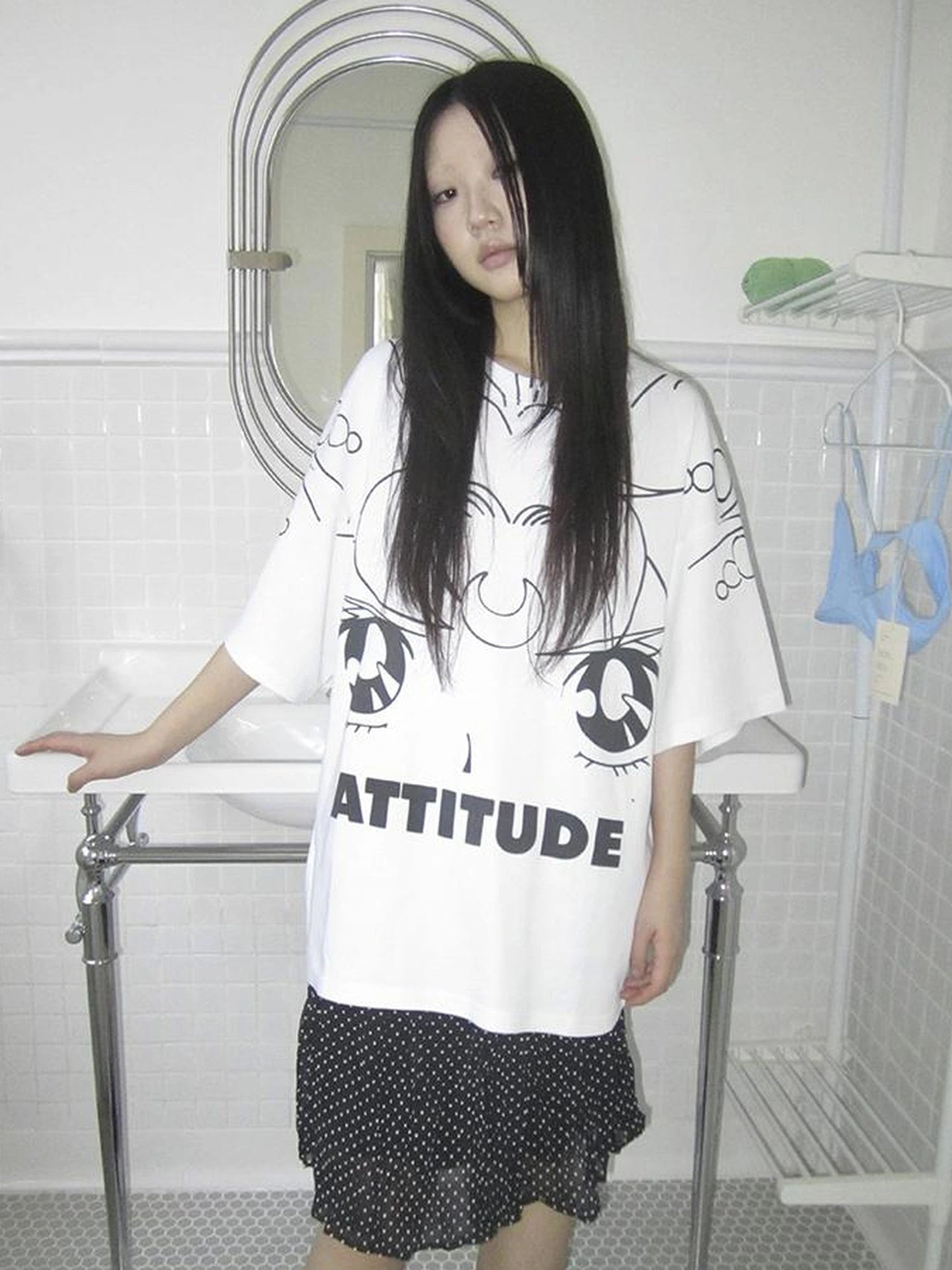Anime Graphic Summer Design Loose Fit Short Sleeve Tee Women