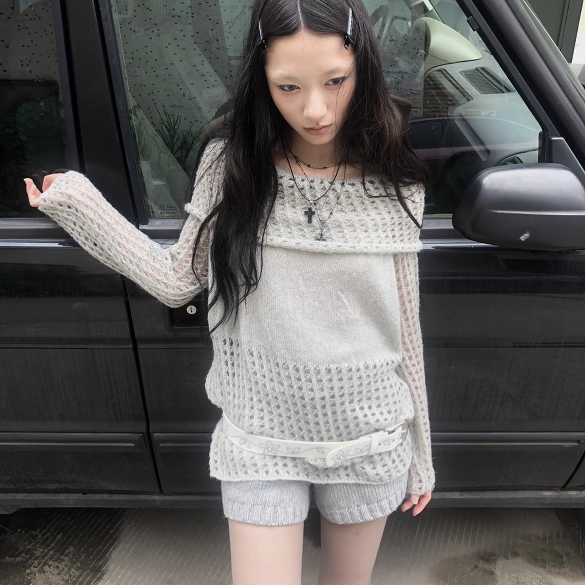 ang_project_Asymmetric_Shoulder_Distressed_Knit_Sweater_MISSTT