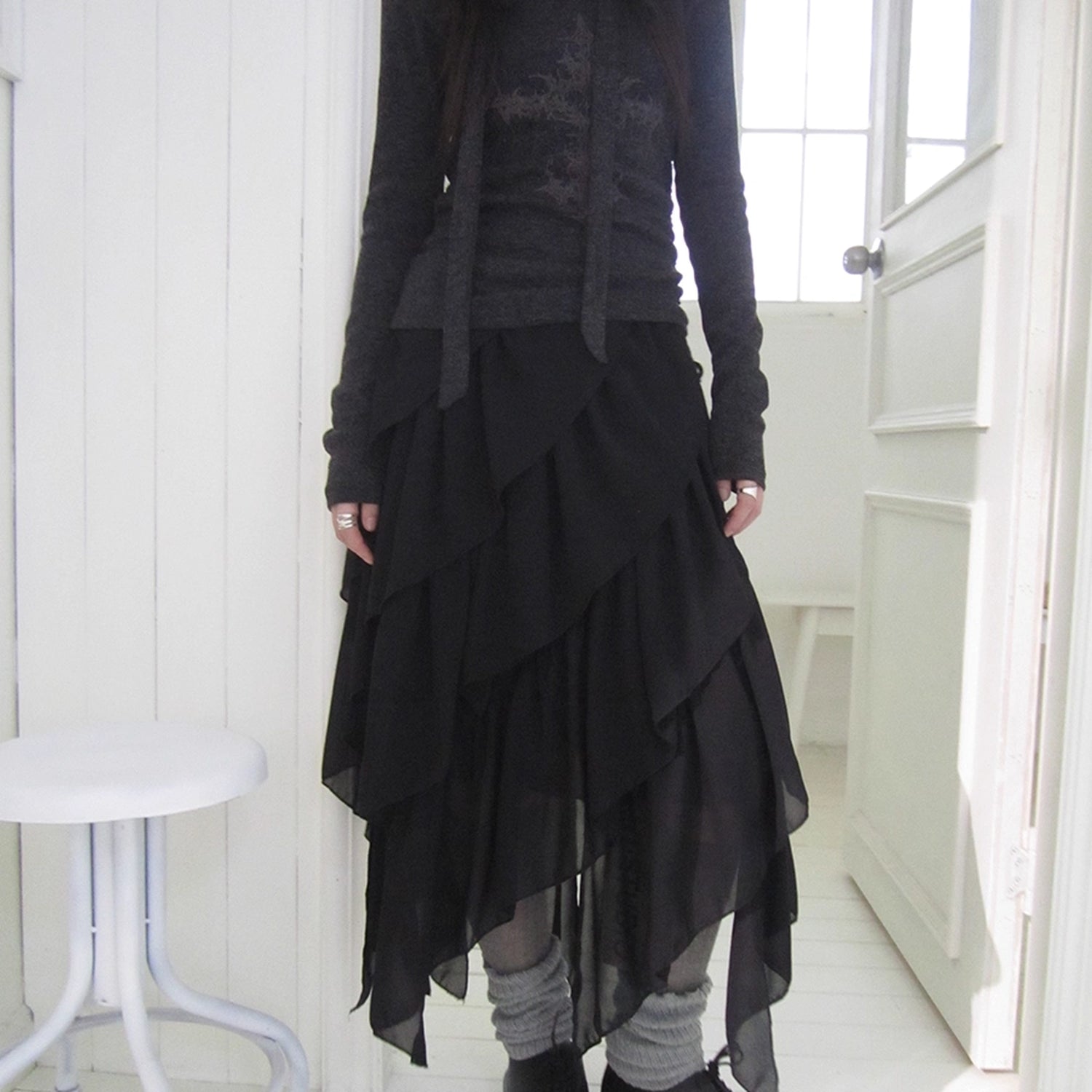 ang_project_Asymmetrical_Chiffon_A_Line_Skirt_MISSTT