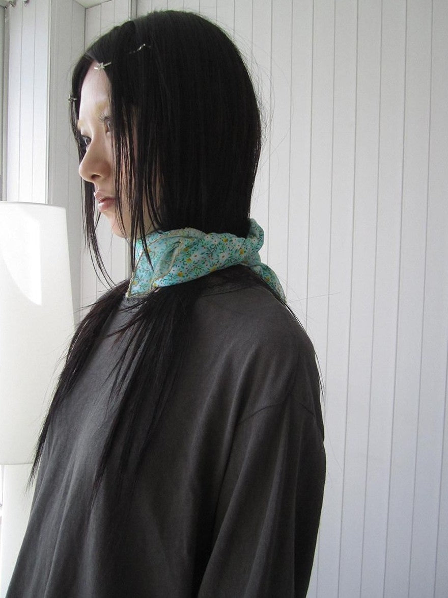 ang project Blue Green Patchwork Floral Decorative Women&