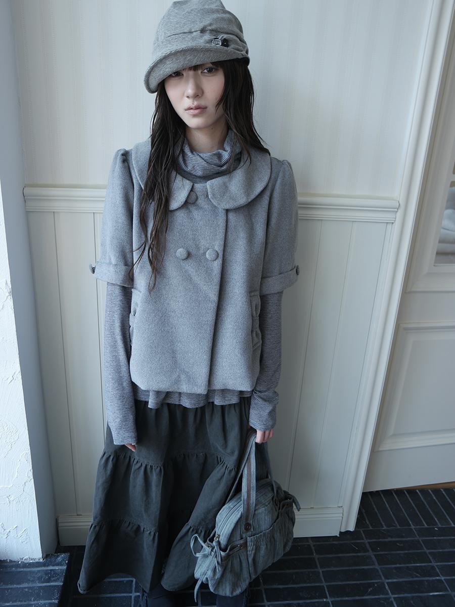 ang project Bow Collar Short Sleeve Button Up Women&