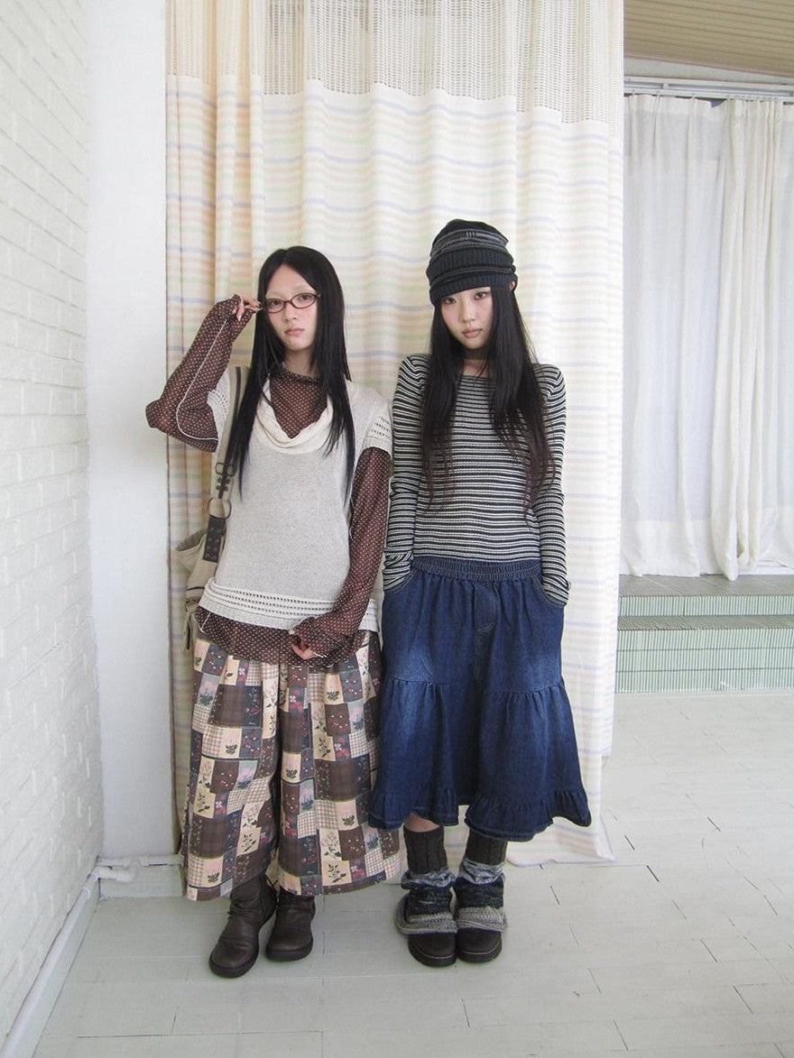 ang project Contrast Stripe Retro Boatneck Longsleeve Women&