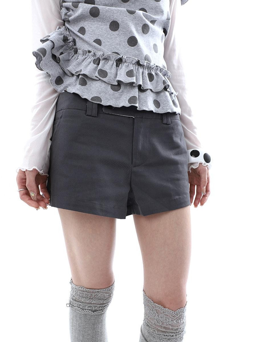 ang project Deep Gray Single Button Slimming Straight Women&