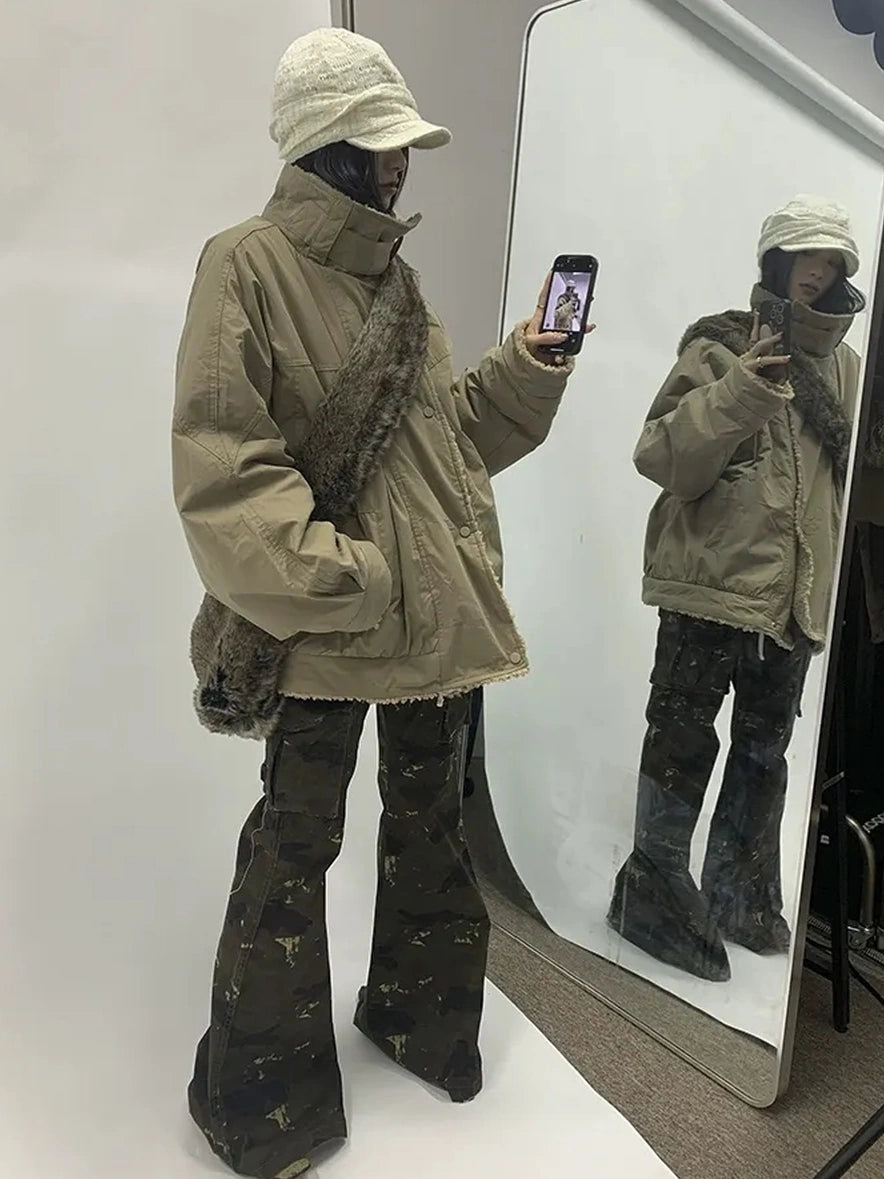 ang project Designer Fit Workwear Style Fleece Jacket Padded Jacket