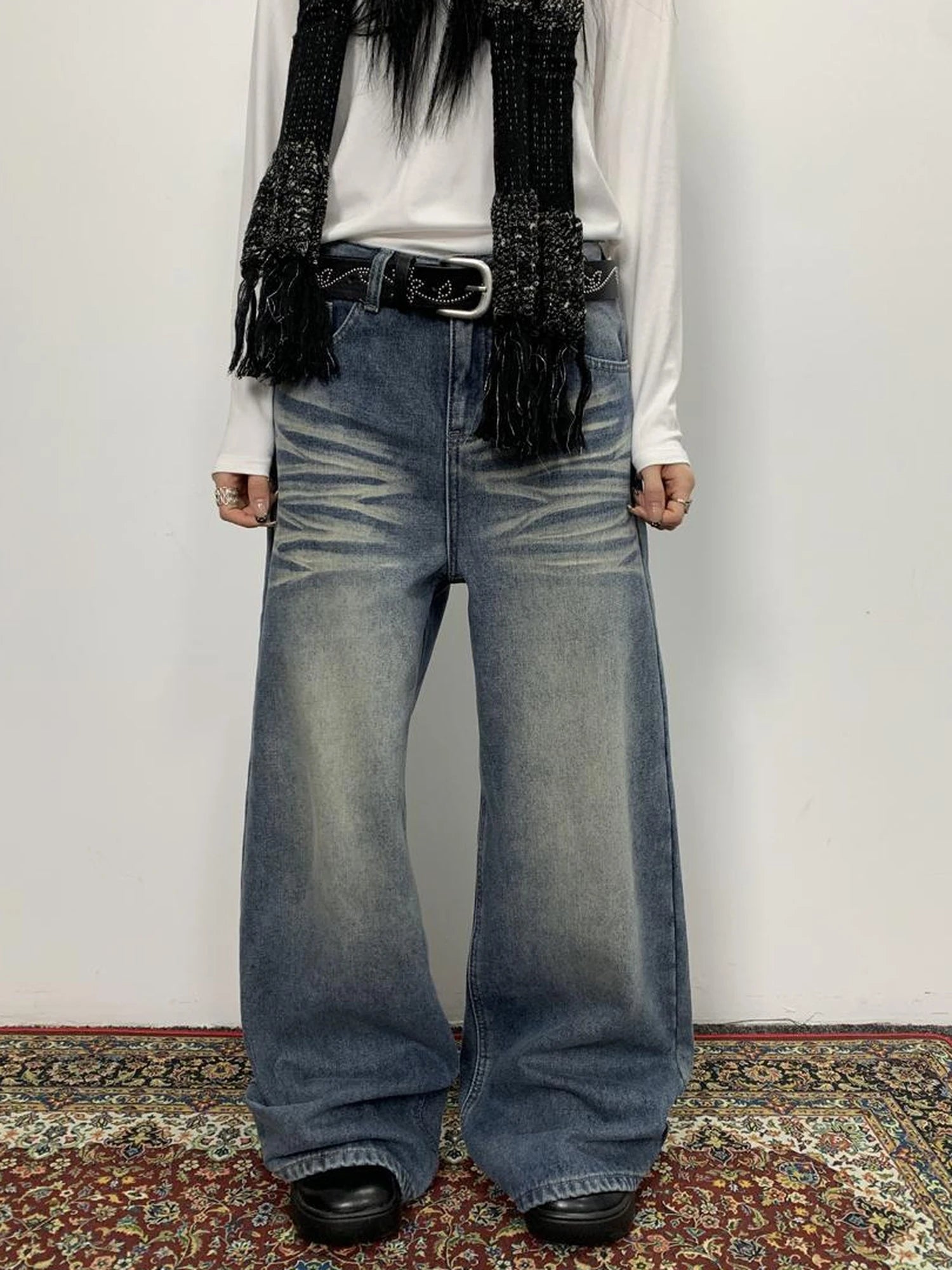 Detachable Faux Fur Collar Loose Thickened Jacket