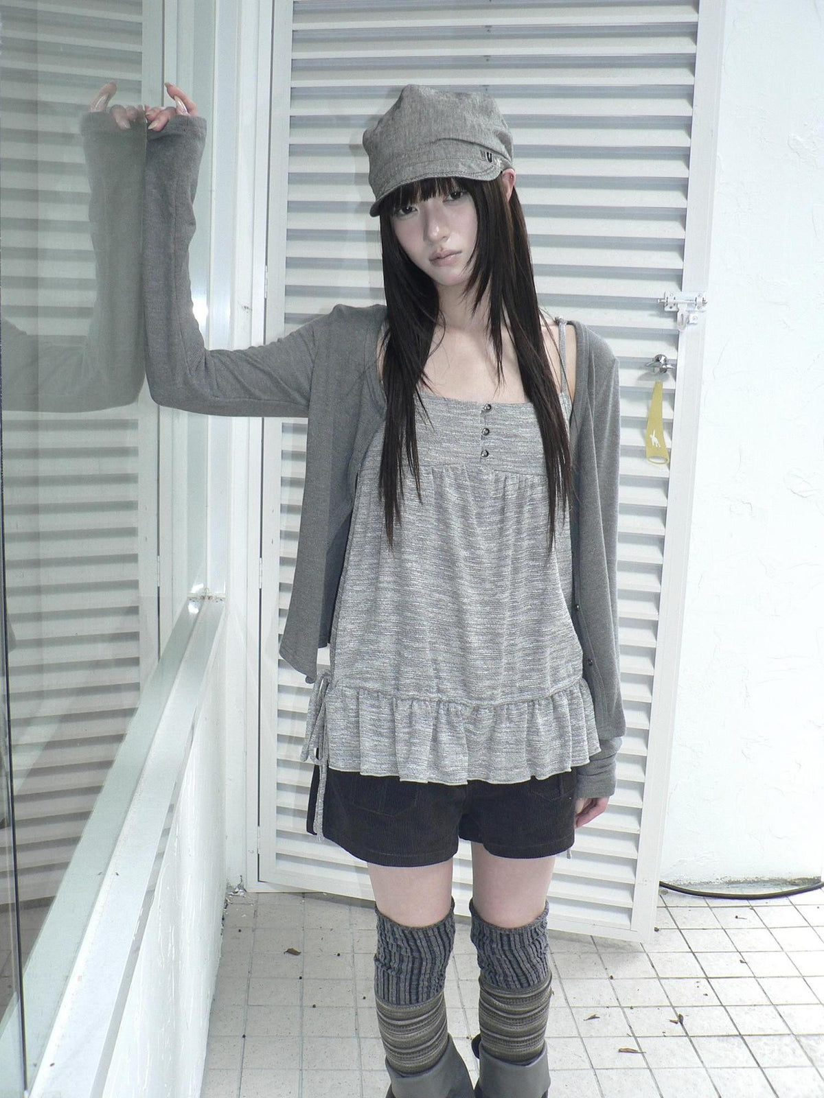 ang project Drawstring Color Block Long Sleeve Women&